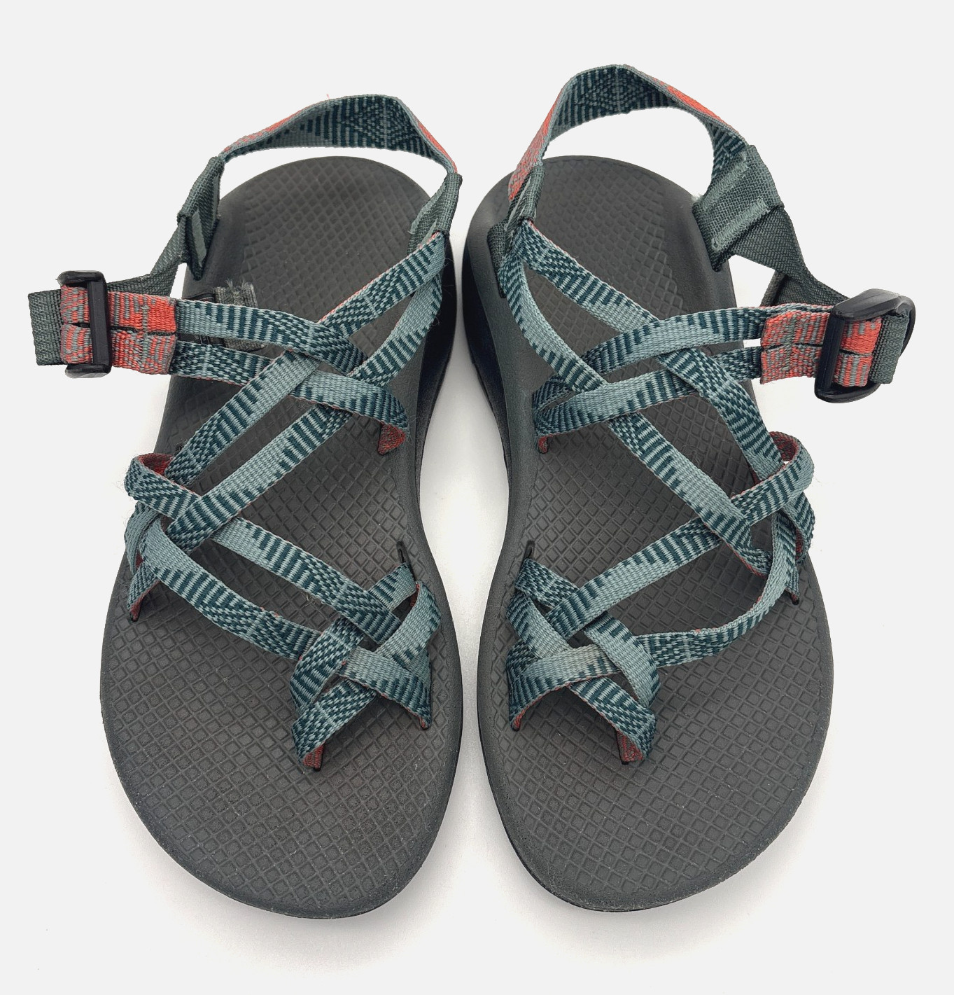 Chaco Z/Cloud X2 Sandals Womens 7 Rune Teal Toe Loop Hiking Water Shoes J106056