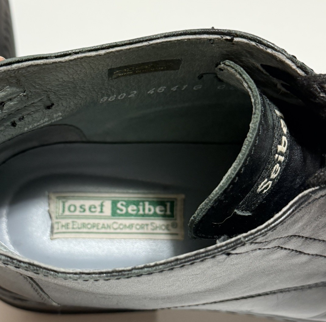 Josef Seibel Black Leather Boots Men’s Size US 8, UK 7.5, EU 41