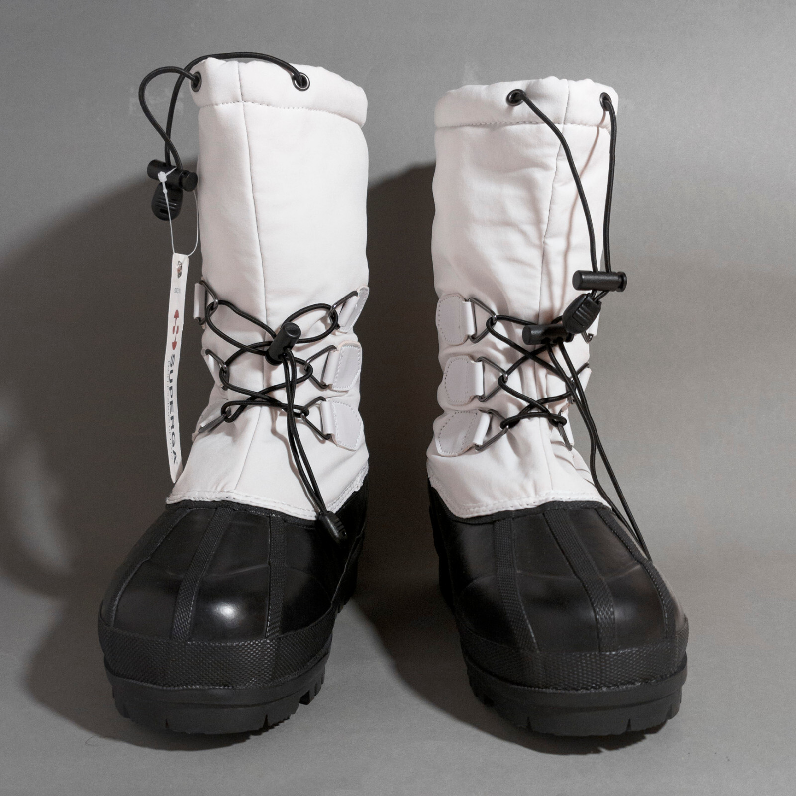 NP~150€ Superga Alpina snow boots 39 retro winter boots rubber textile White