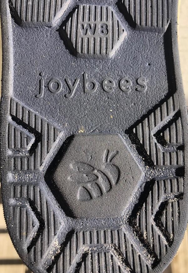 JOYBEES ESPADRILLE SLIP ON SHOES Sz 8 Navy Nautical Anchor Print Excellent VEGAN