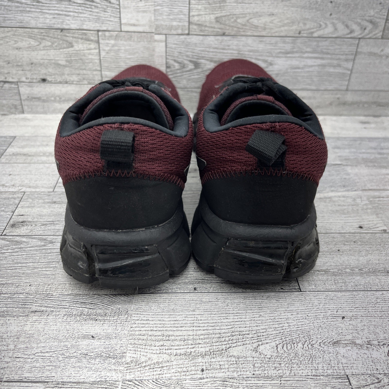 Asics Gel Quantum 90 Maroon Black Running Sneaker Shoes 1021A123 Women 8.5 Men 7