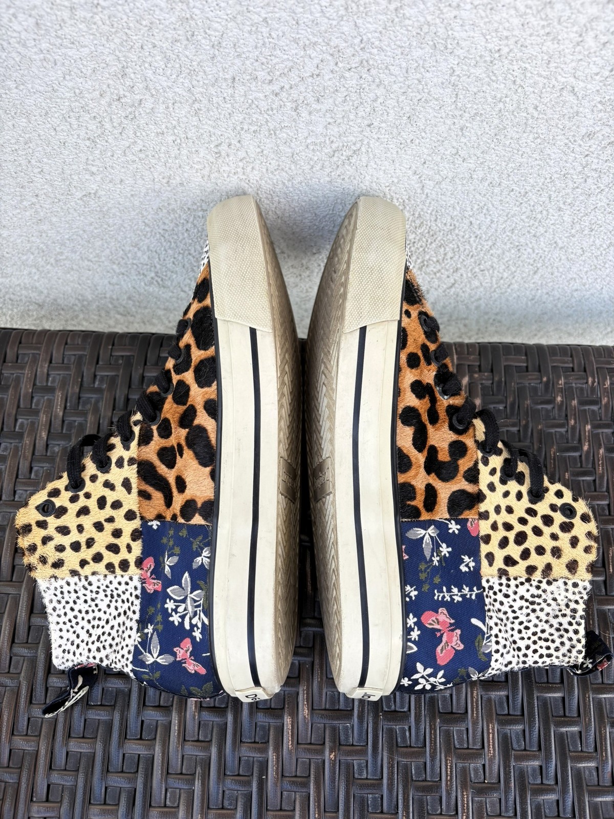 Desigual Shoes Beta Animal Print Women’s Leather Trainers Size 38