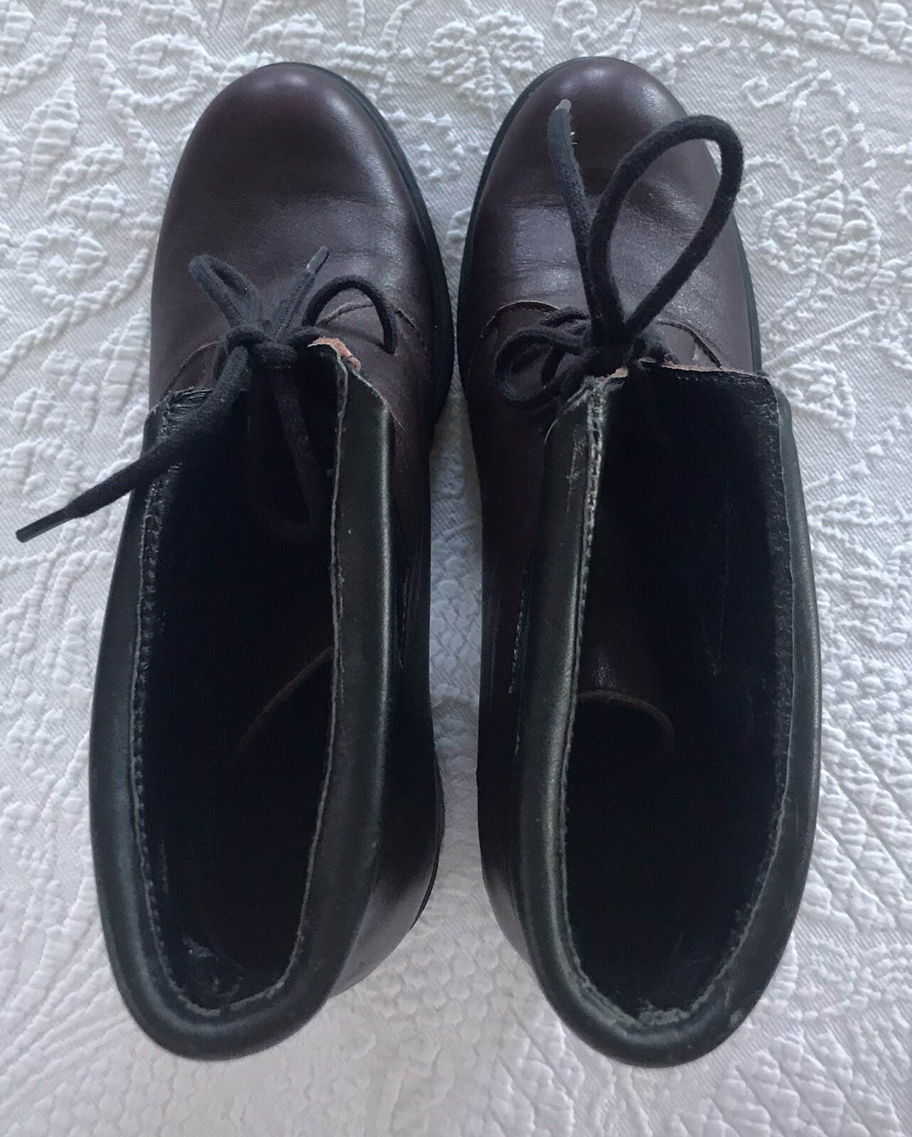 Lavorazione Artigiana Brown Ankle Lace Up Leather Boots Women’s US Size 7.5 /8