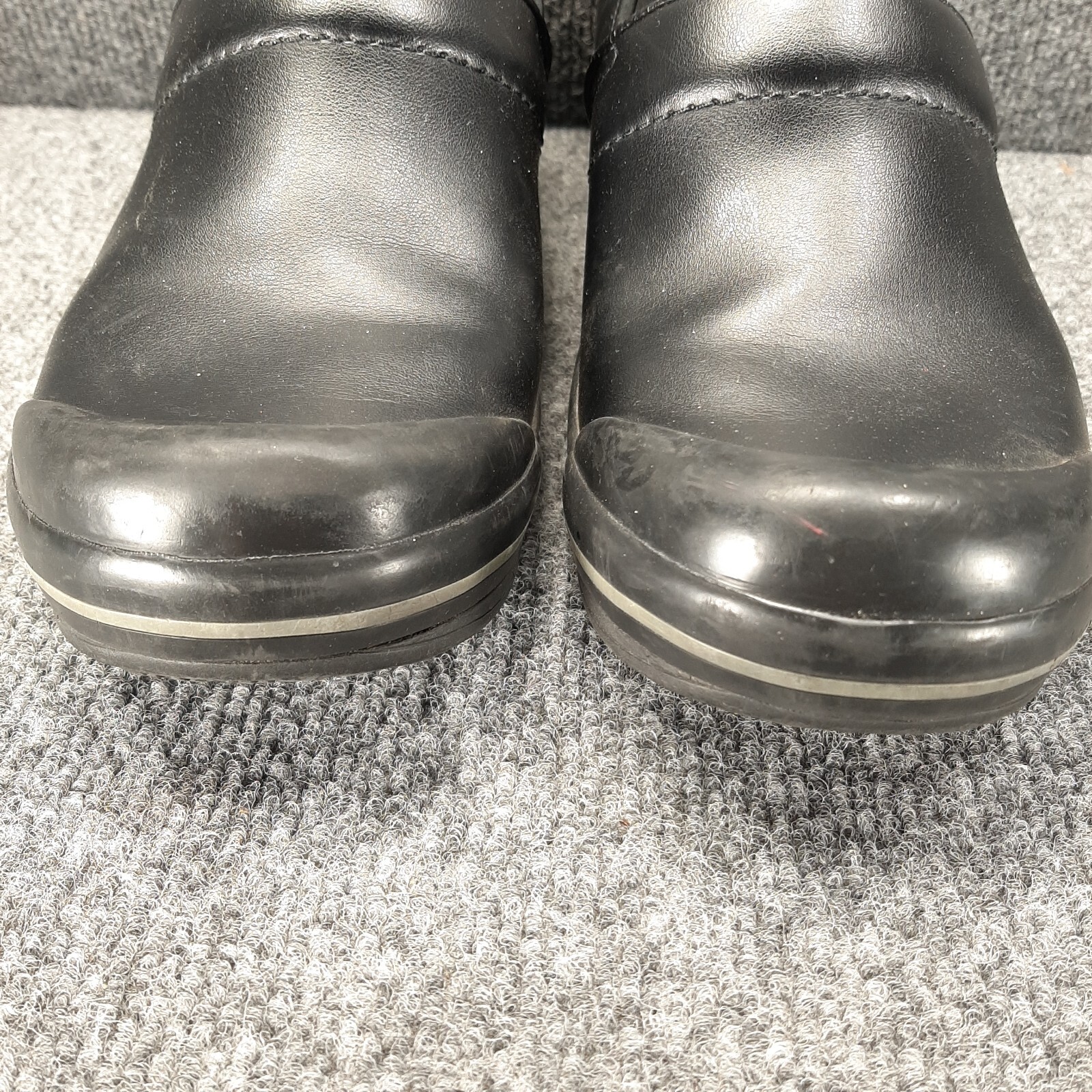 Dansko Volley Clogs Black Leather Slip On Shoes Women’s Size US 10-10.5 EU 41