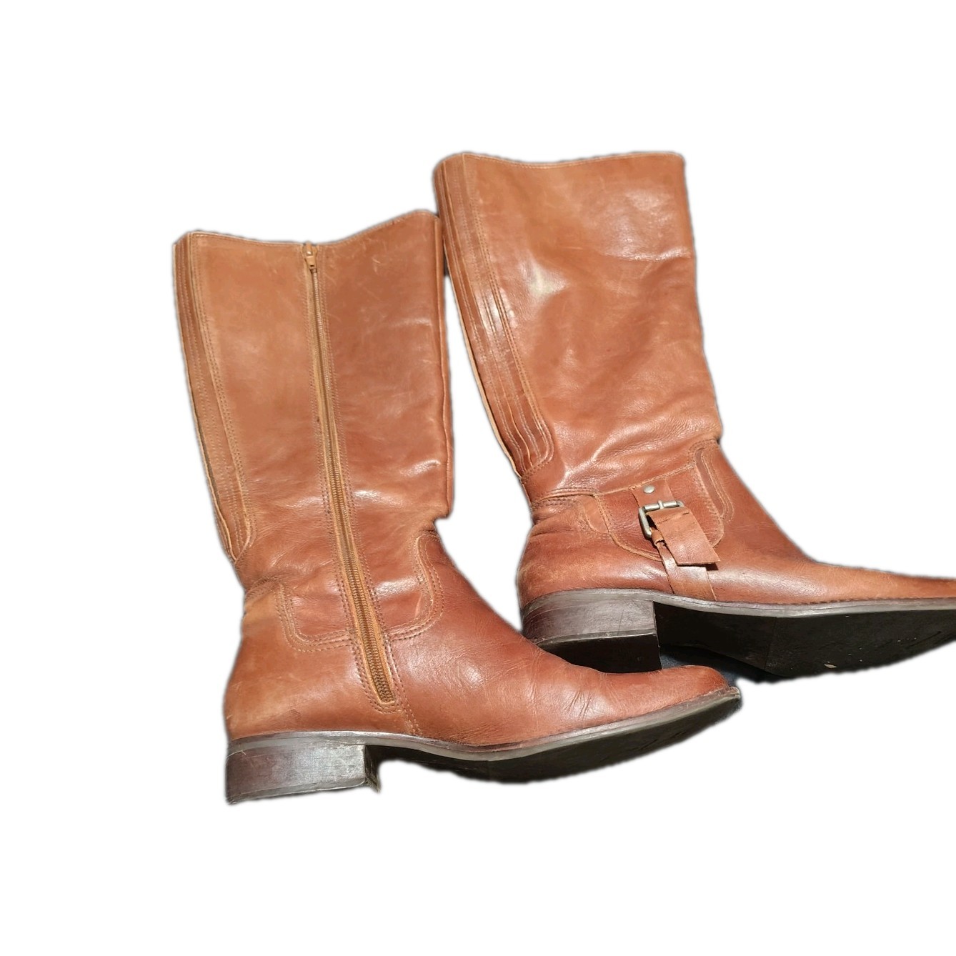 Fox Trot Matisse Brown Women’s Boots 9M Leather 16′ H Made In Brazil