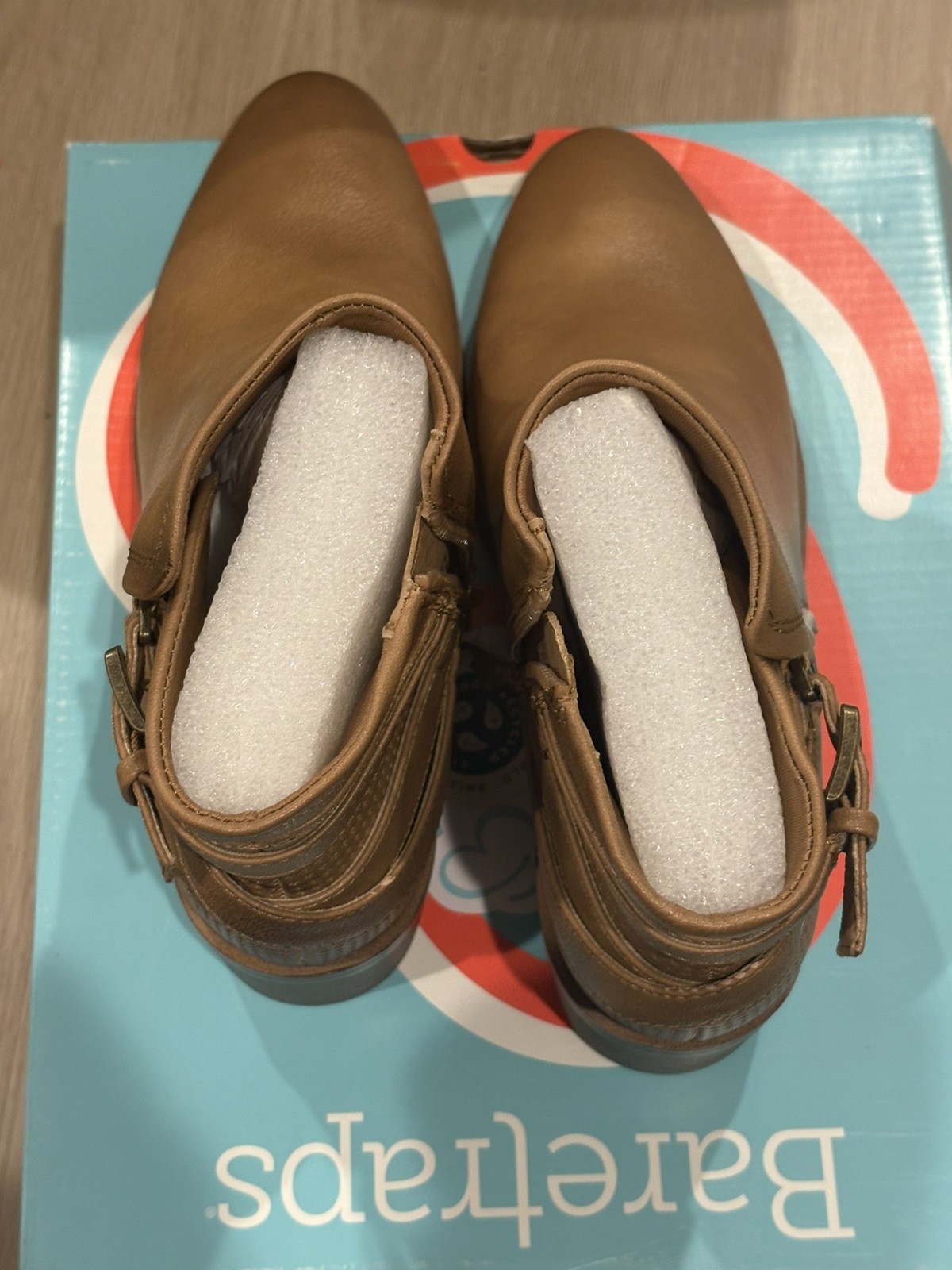 Baretraps Boots Womens Size 6 Salted Caramel Mackenzie Ankle Booties Zip BT30016