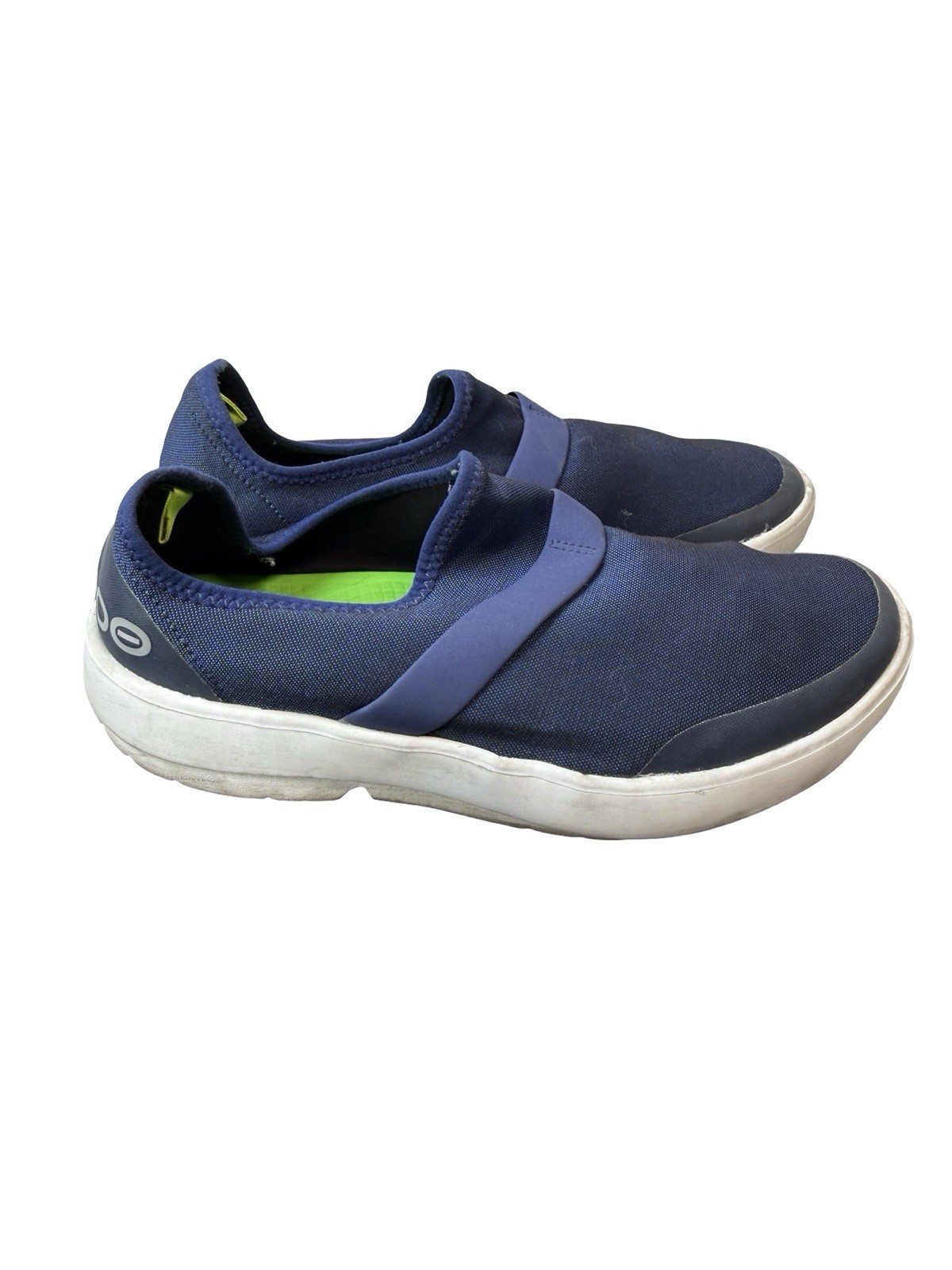 Oofos OOmg Eezee Low Mesh Navy Blue Recovery Slip On Casual Shoes Women’s Size 8