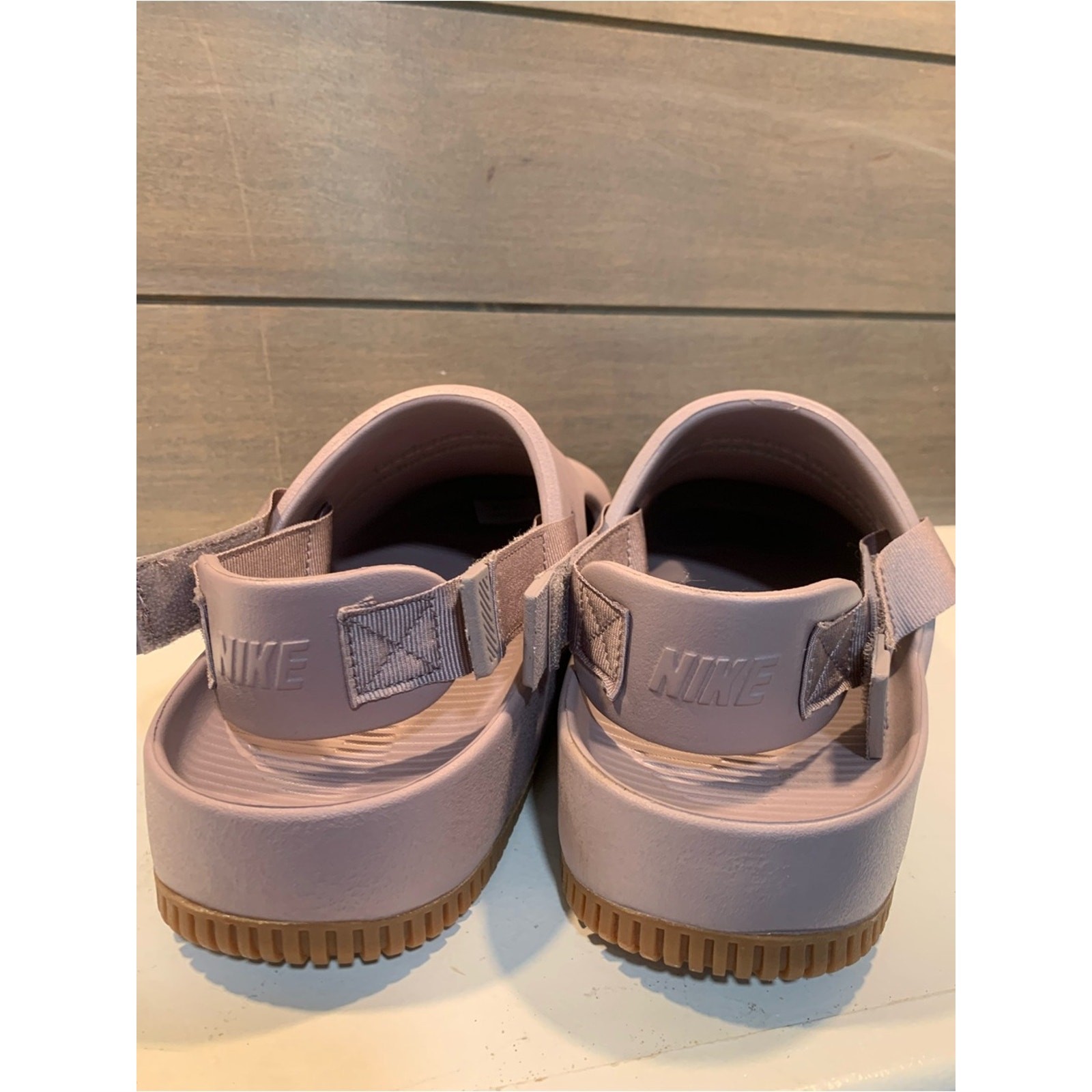 Nike Unisex Calm Mules in Light Violet Ore Casual Sz M11 W12 Preppy Rubber Foam