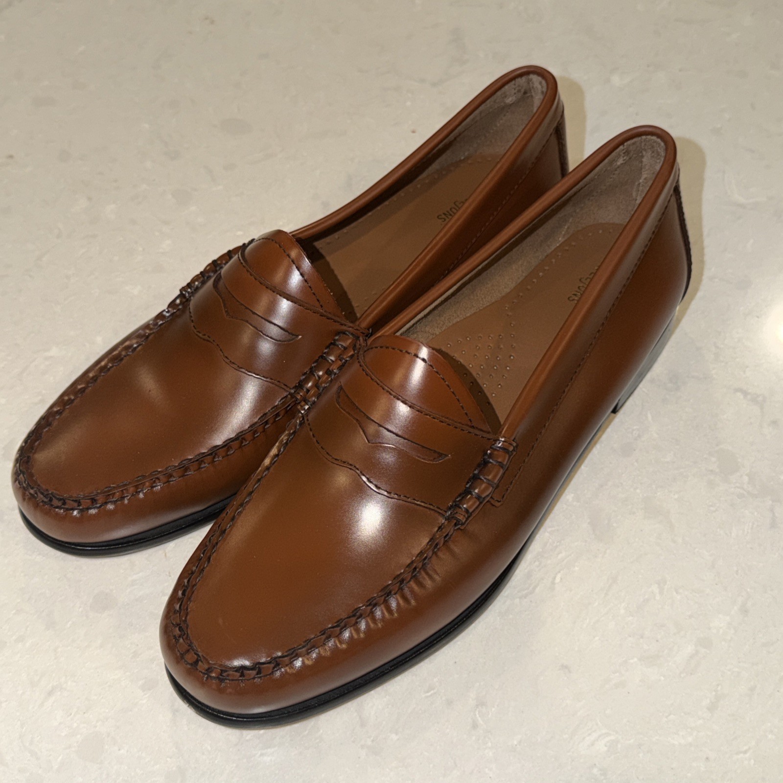 G.H. Bass Weejuns Whitney Penny Loafers Brown Mahogany Size 11M New No Box