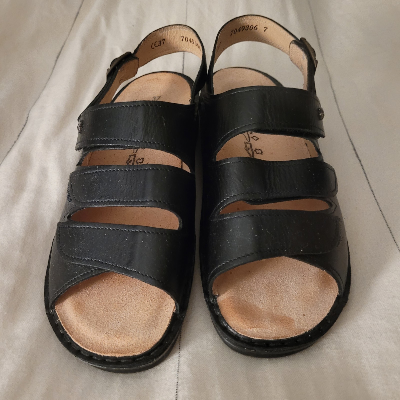 NEW Hauer 37 M Comfort Sandal Made In Austria Removable Insole BLACK Adjustable
