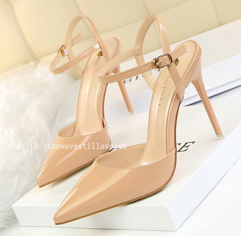 Women’s High Heels Pointed Toe Ankle Dress Strap Sandals Casual Party OL Shoes