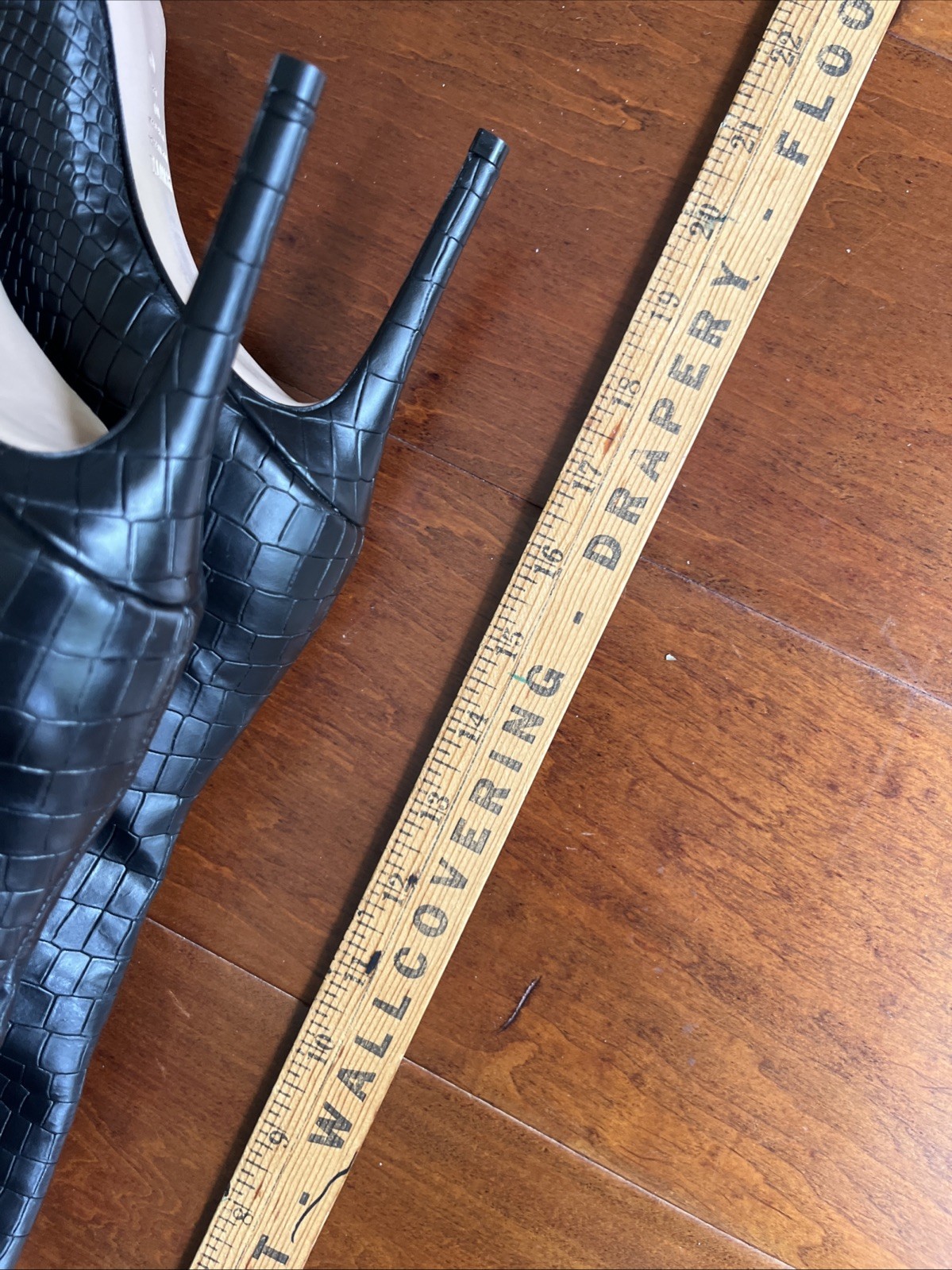 Schultz Beverly Leather Stiletto Boots Knee High Black Boots. $230 Sz 10 New