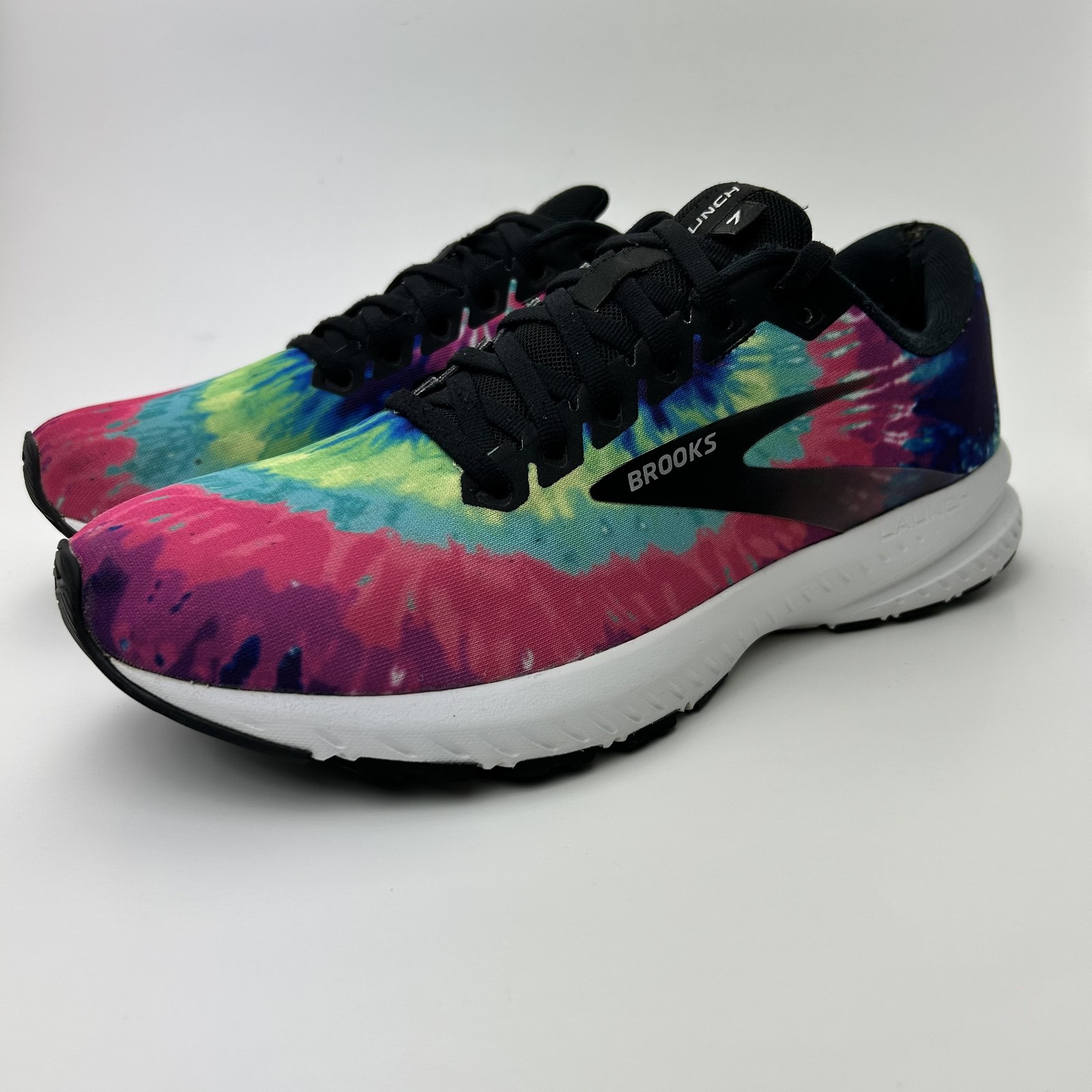 Brooks Launch 7 Shoes Women Size 11 Tie Dye Rock n Roll Marathon Series Running