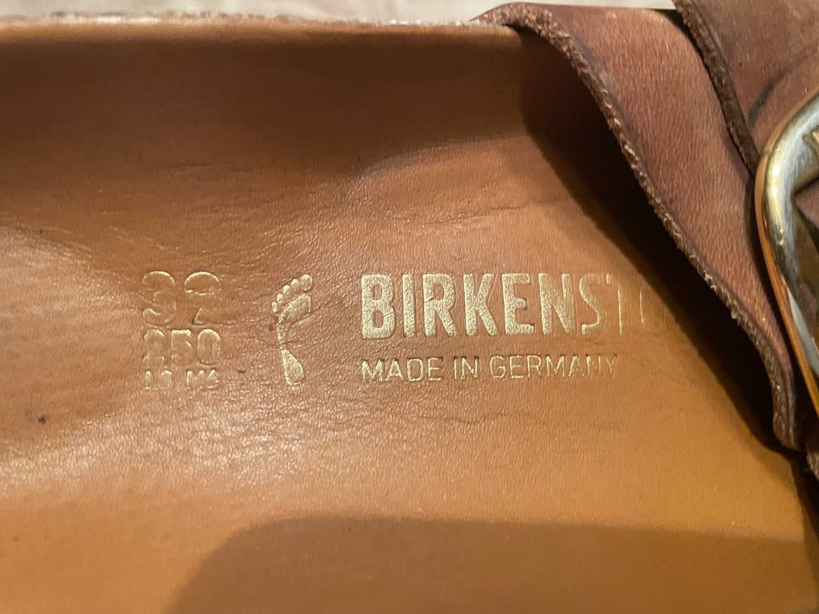 BIRKENSTOCK MADRID BIG BUCKLE & GRANADA SANDALS BROWN 2 PR. SIZE 39