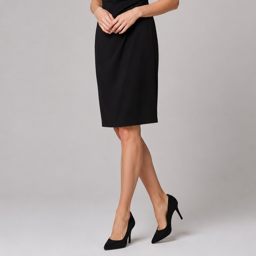 TOP MODA Women’s Black Solid Pointed Toe Slip On Stiletto Pumps Size 8.5