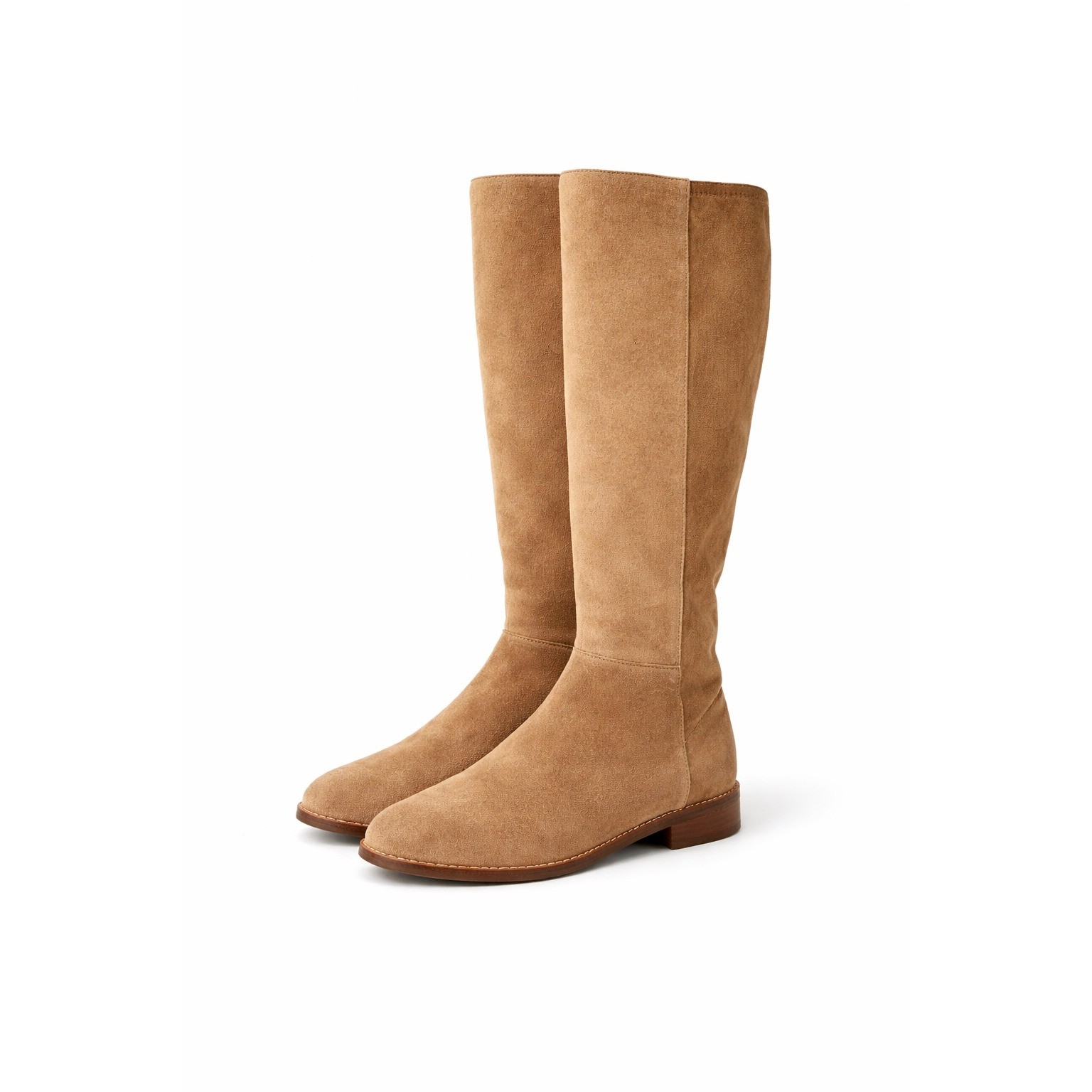 Sole Society Idetta Boots Women 8M Tan Suede Tall Knee High SO-IDETTA