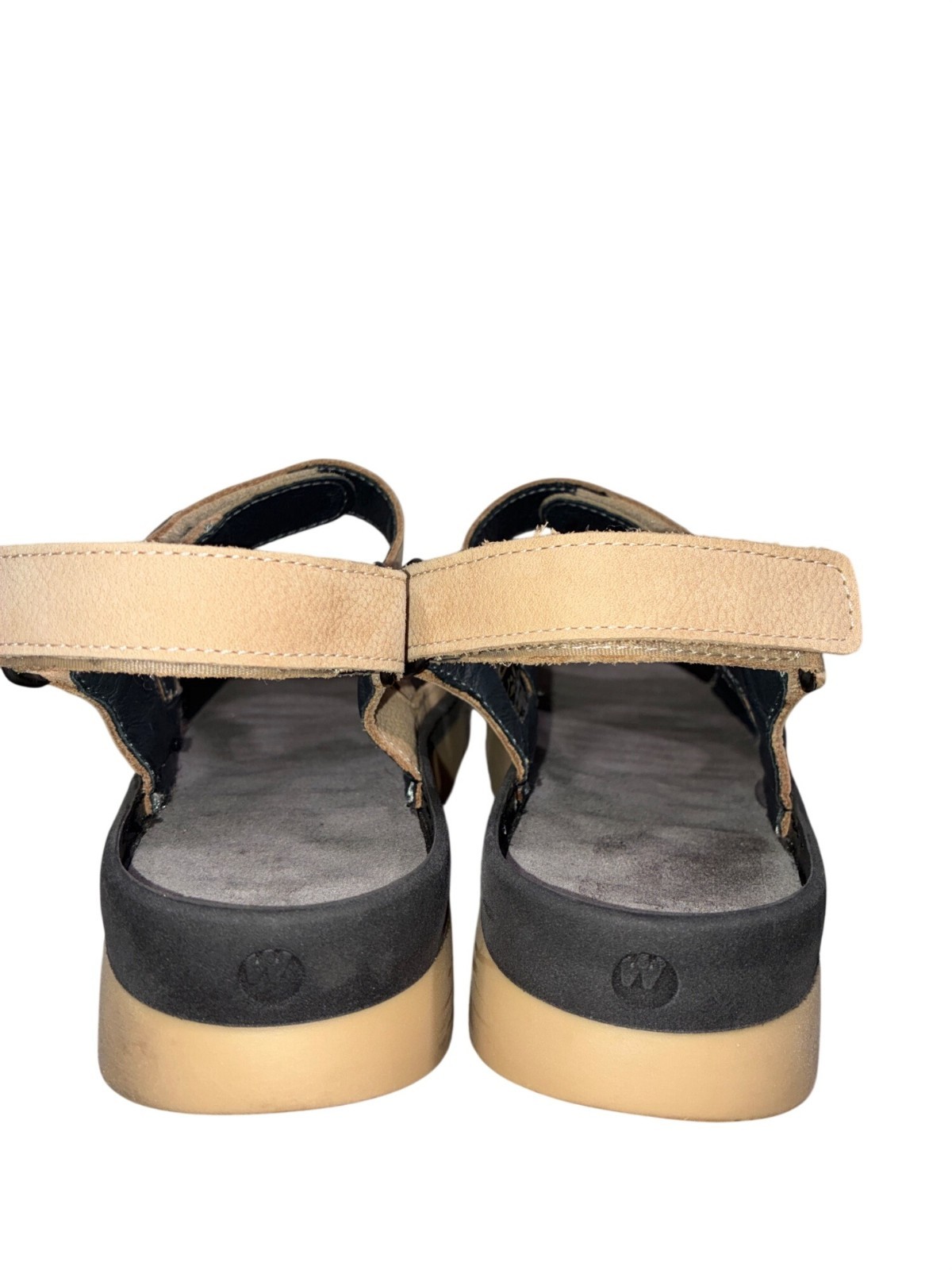 Wolky nubuck leather Beige Adjustable Strap Platform Sandals Size 38 comfort sup