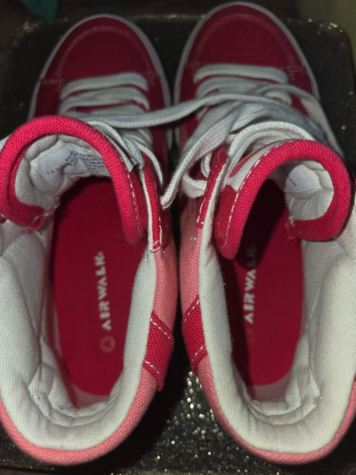 Airwalk Hayden Pink Hightops Size 6 ½ big kids or 8 ½ Womens.