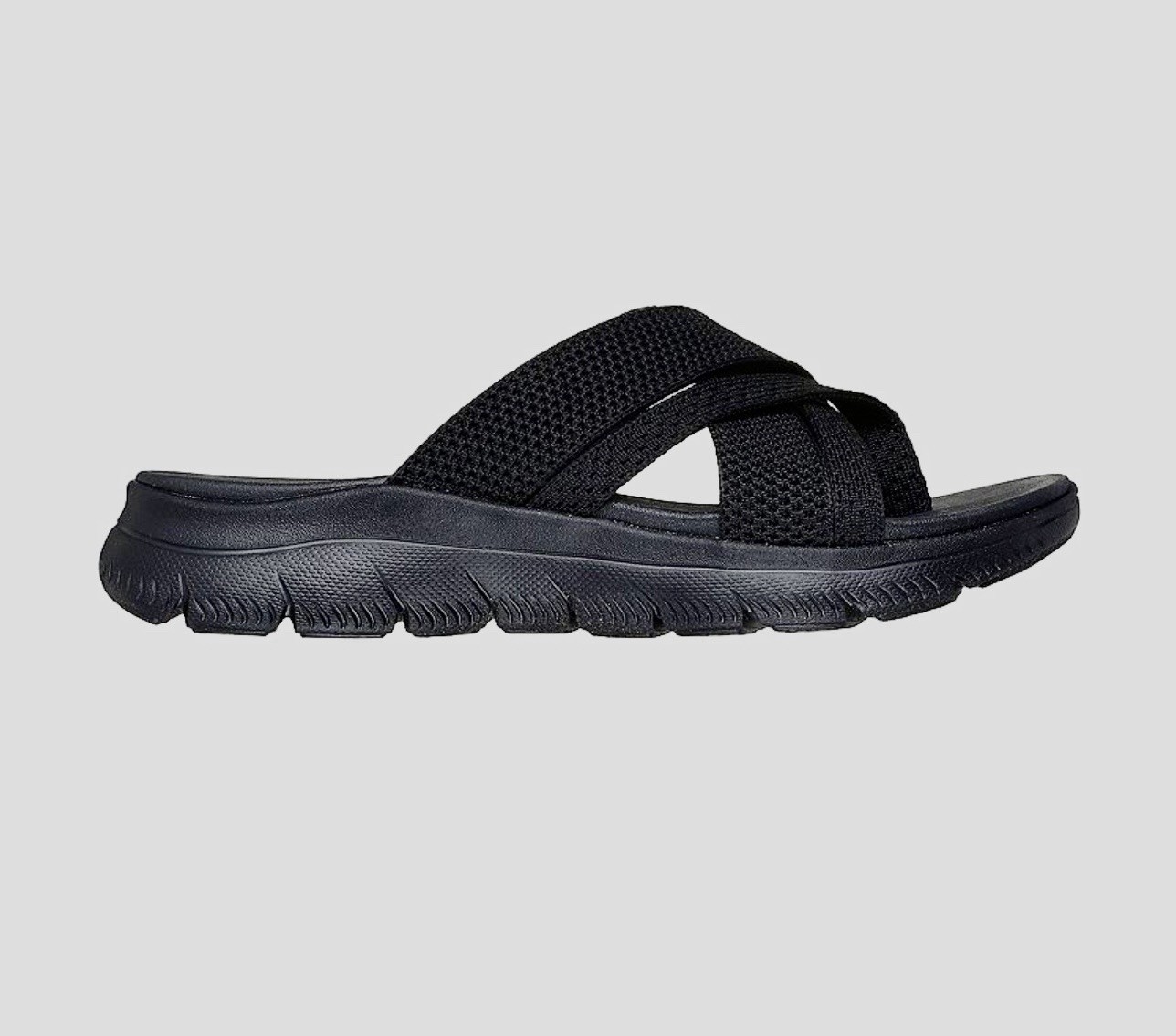 NWB Skechers Women’s Size 6M Black Summits Fantasy Walk Sandals Strappy Slides