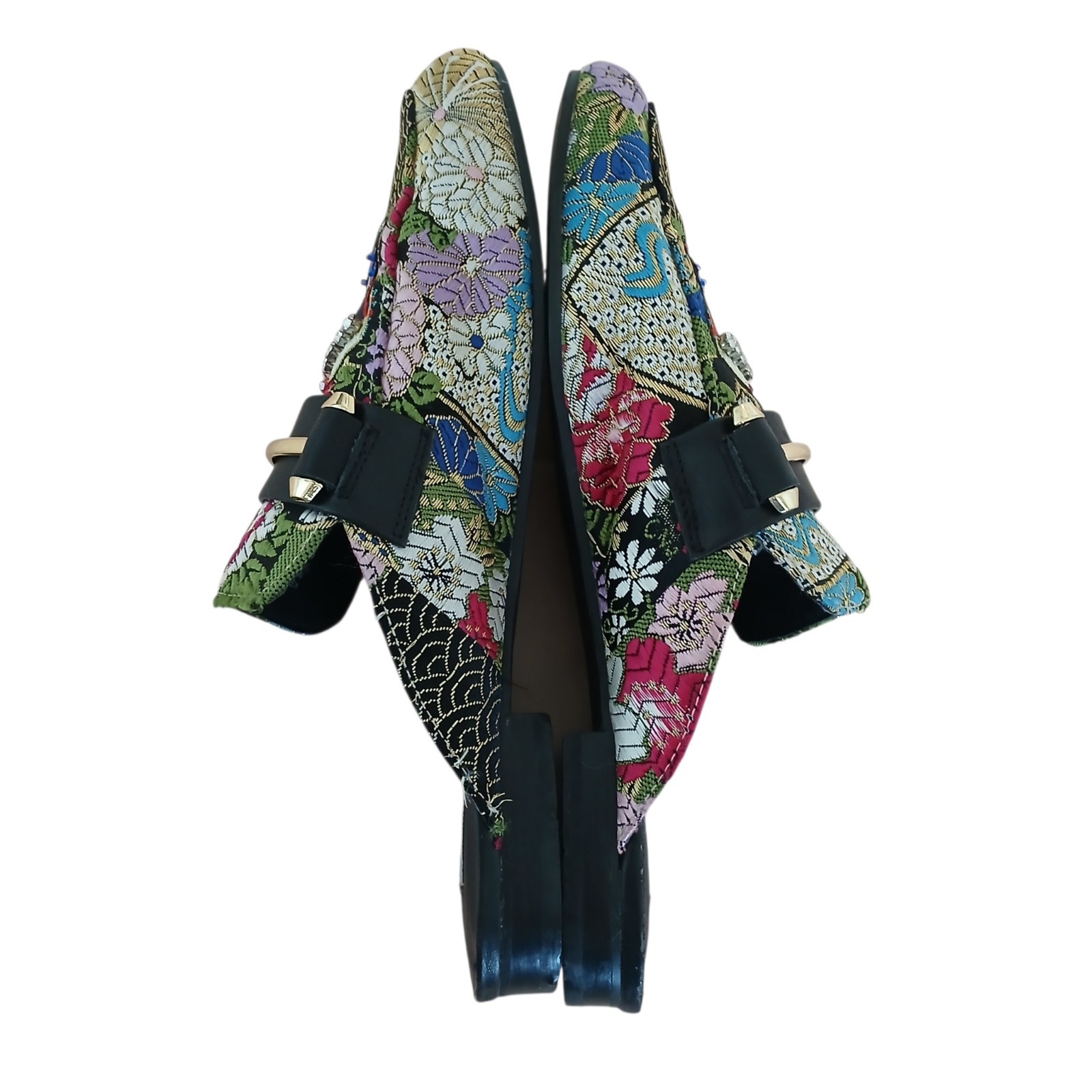STEVE MADDEN Kera Embroidered Tapestry Beaded Elephant Mules Women’s 8 Whimsical