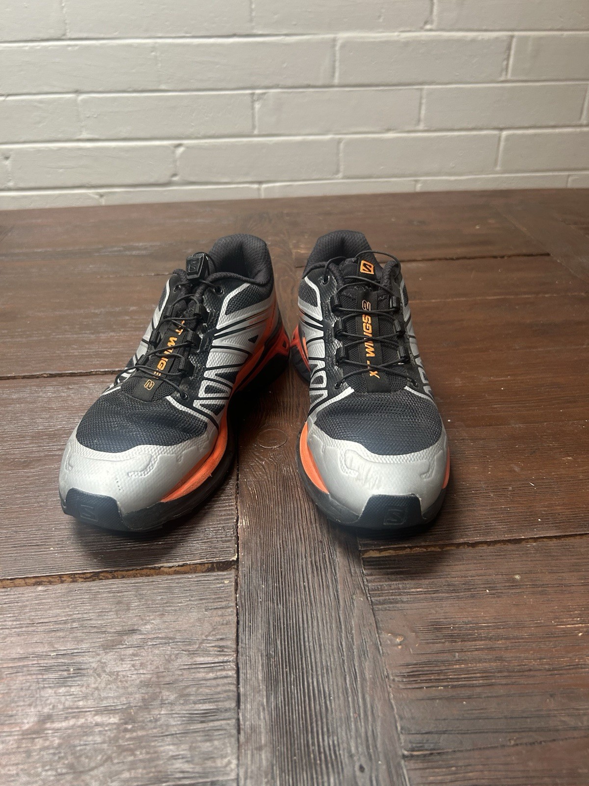 Salomon Xt Wings 2 Womens 7 Mens 6 Black Silver Orange Barely Worn
