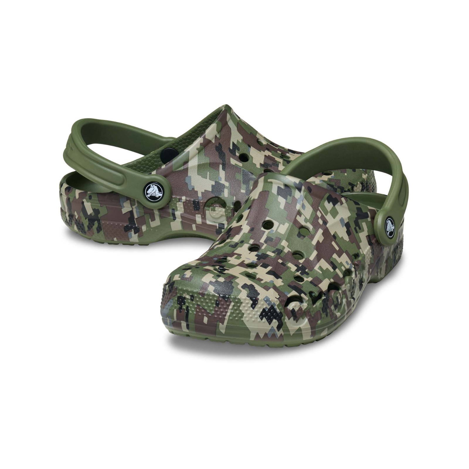 BIG SALE! Crocs Adult Unisex Baya Clog, Comfort Lightweight, Army Green/Multi