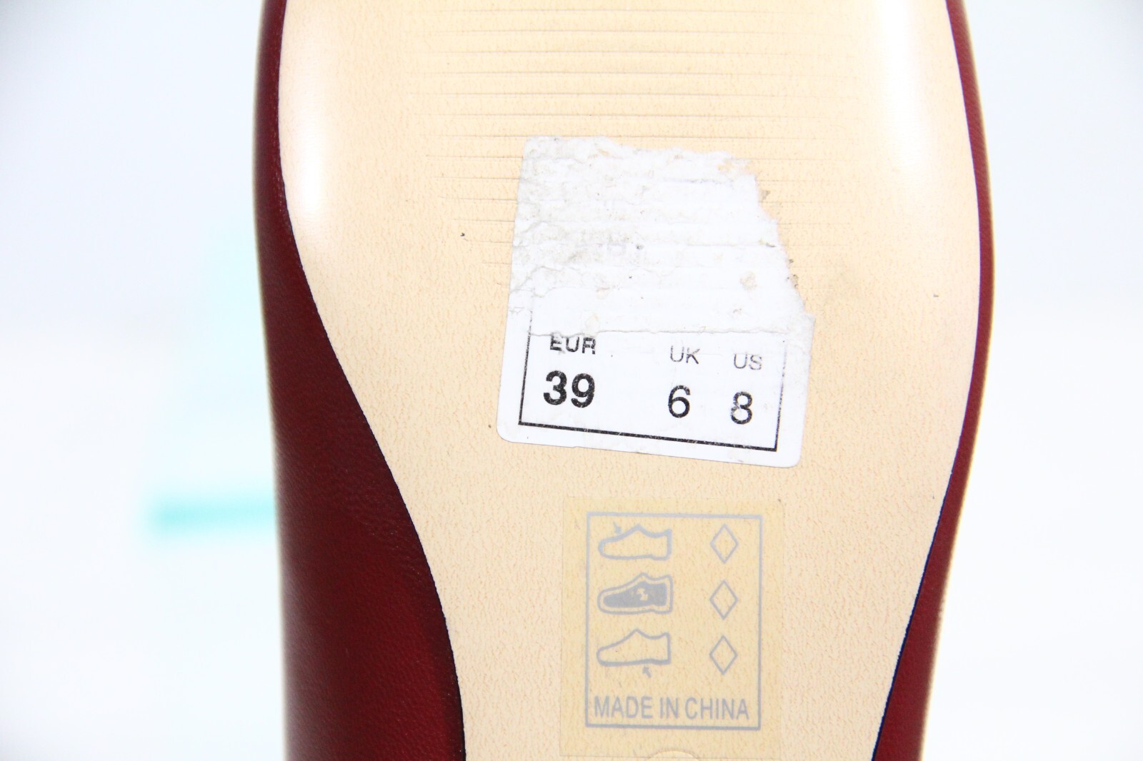 Matt & Nat Dre Vegan Flat 8 Women Faux Leather red Shoes Modern Style minimalist