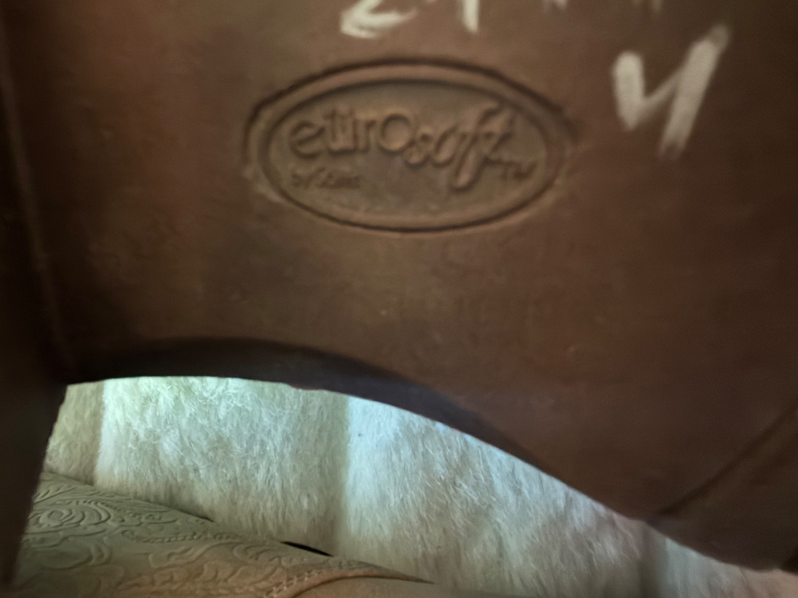 EURO SOFFT by SOFFT SIZE 9.5 Taupe Faux Leather Suede Lace Up Embossed Bootie