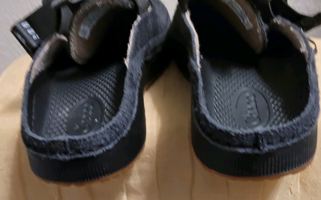 Women’s CHACO PAONIA Clog Black Nubuck Slip-on Shoes – Size 9 – Nice!