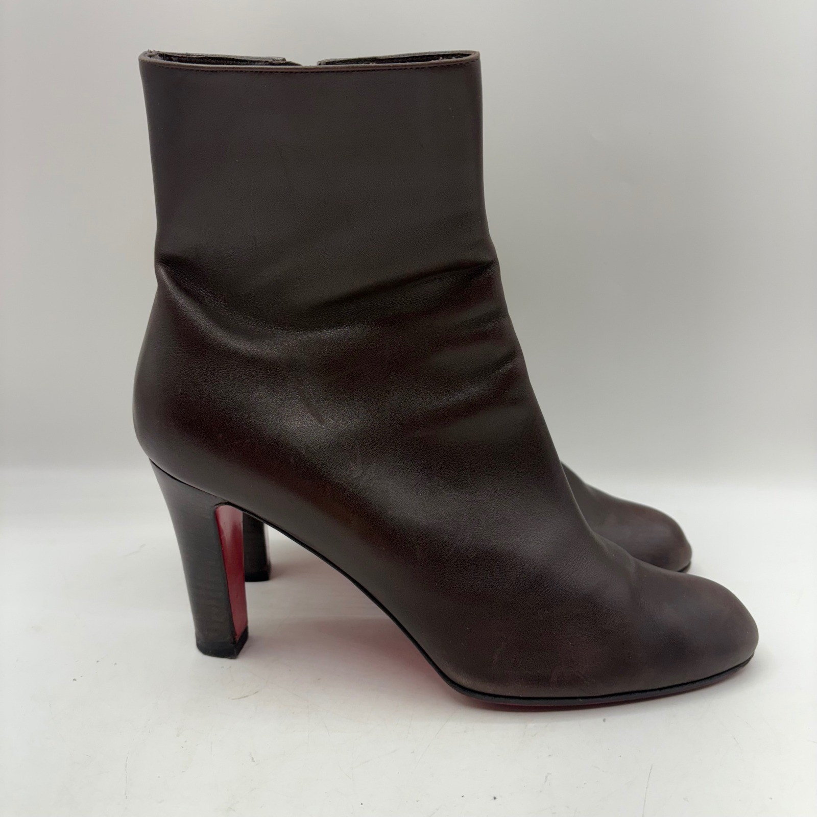Christian Louboutin Calfskin Leather Adox Ankle Boots Womens Size 39 US 8.5-9