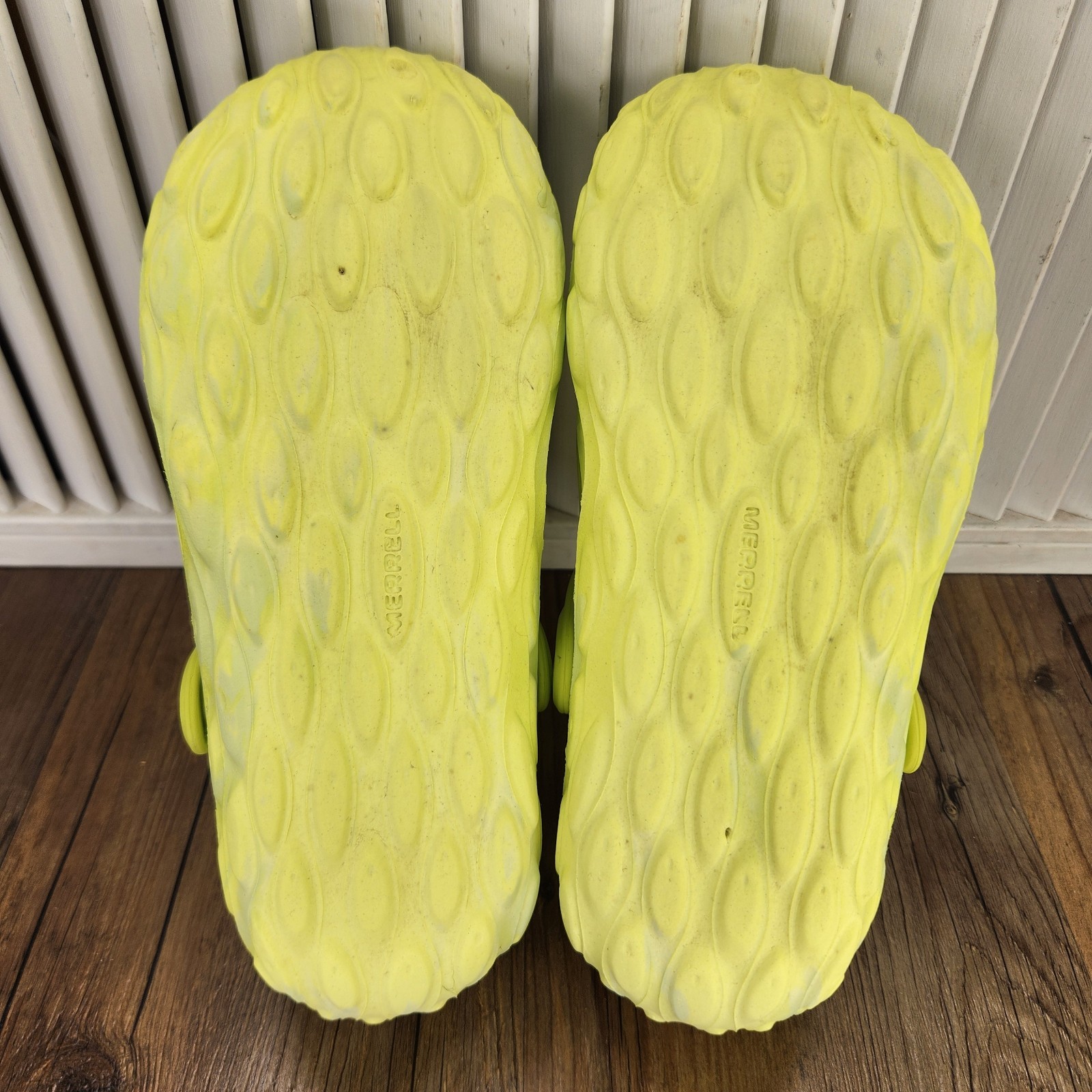 Merrell Hydro Moc Womens Size 9 Pomelo Yellow EVA Foam Slip On Water Shoes Beach