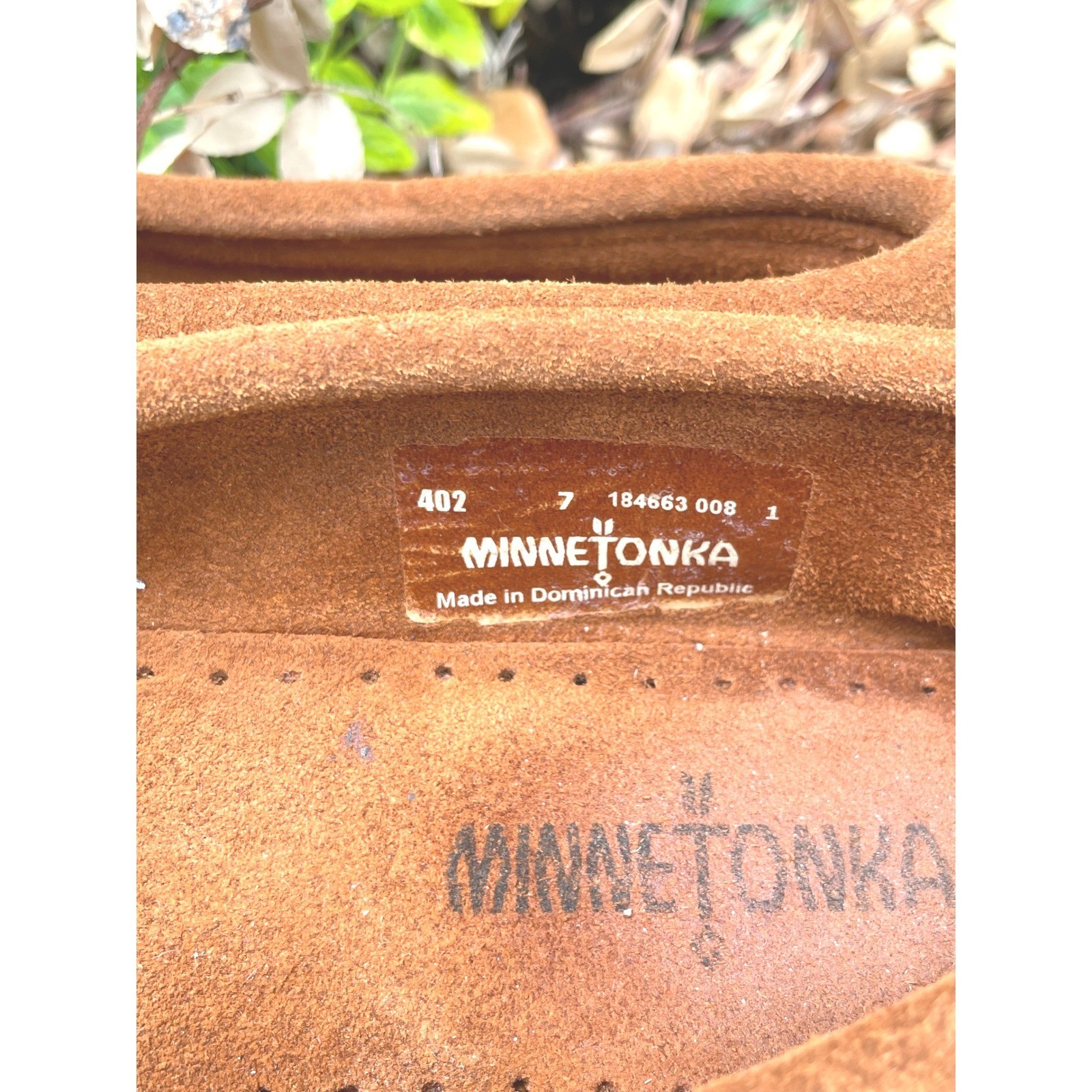 Minnetonka Womens Moccasin 7 Kilty Tan Brown Suede Fringe Slip On 402 Western