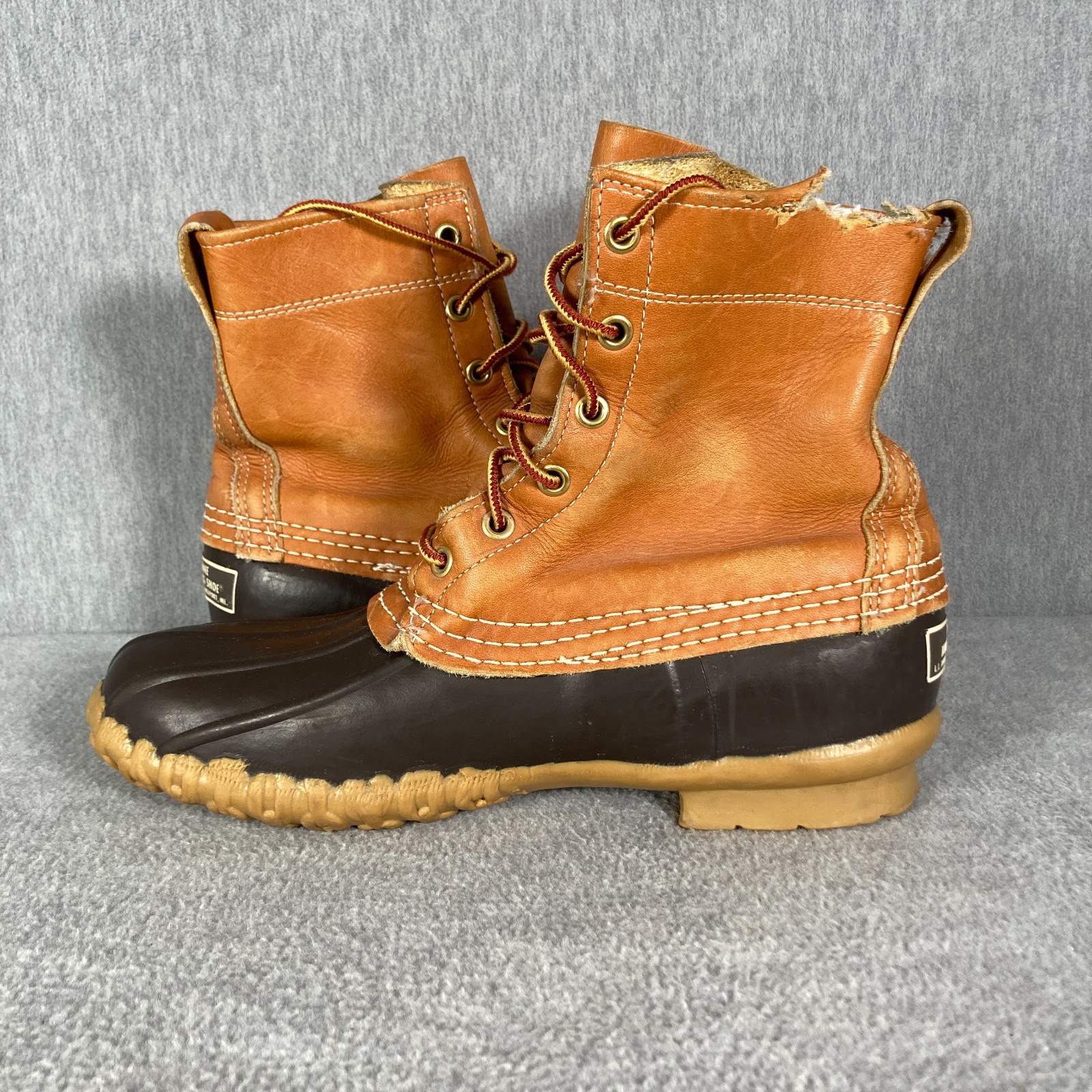 VTG LL BEAN Maine Hunting Shoe Boots Womens 6 N Tan Brown Bean Boots Waterproof