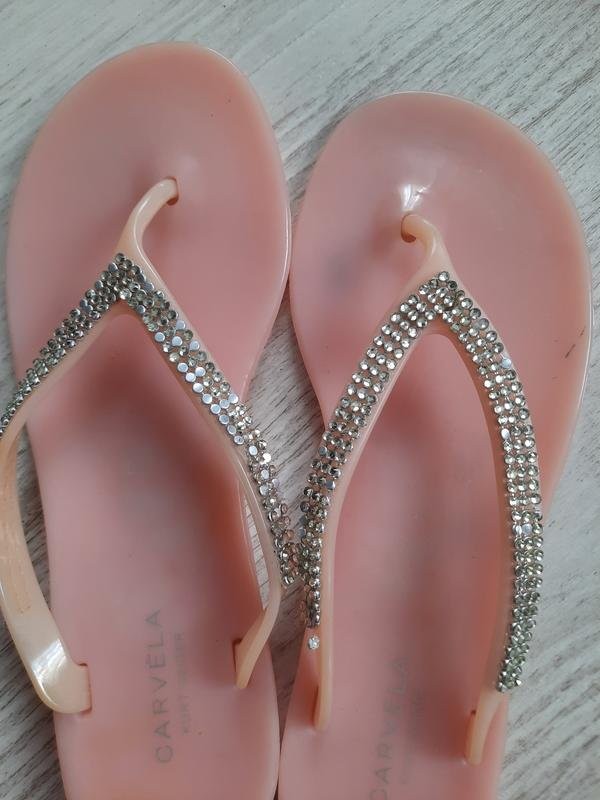 Women Carvela Flip Flops Pink 39 #12UH