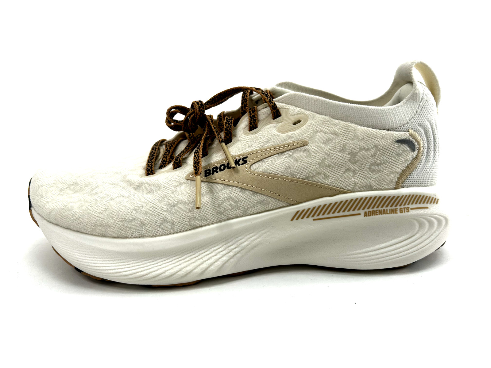 Brooks Adrenaline GTS 25 Women’s Running Walking Shoes Coconut Crème Leopard