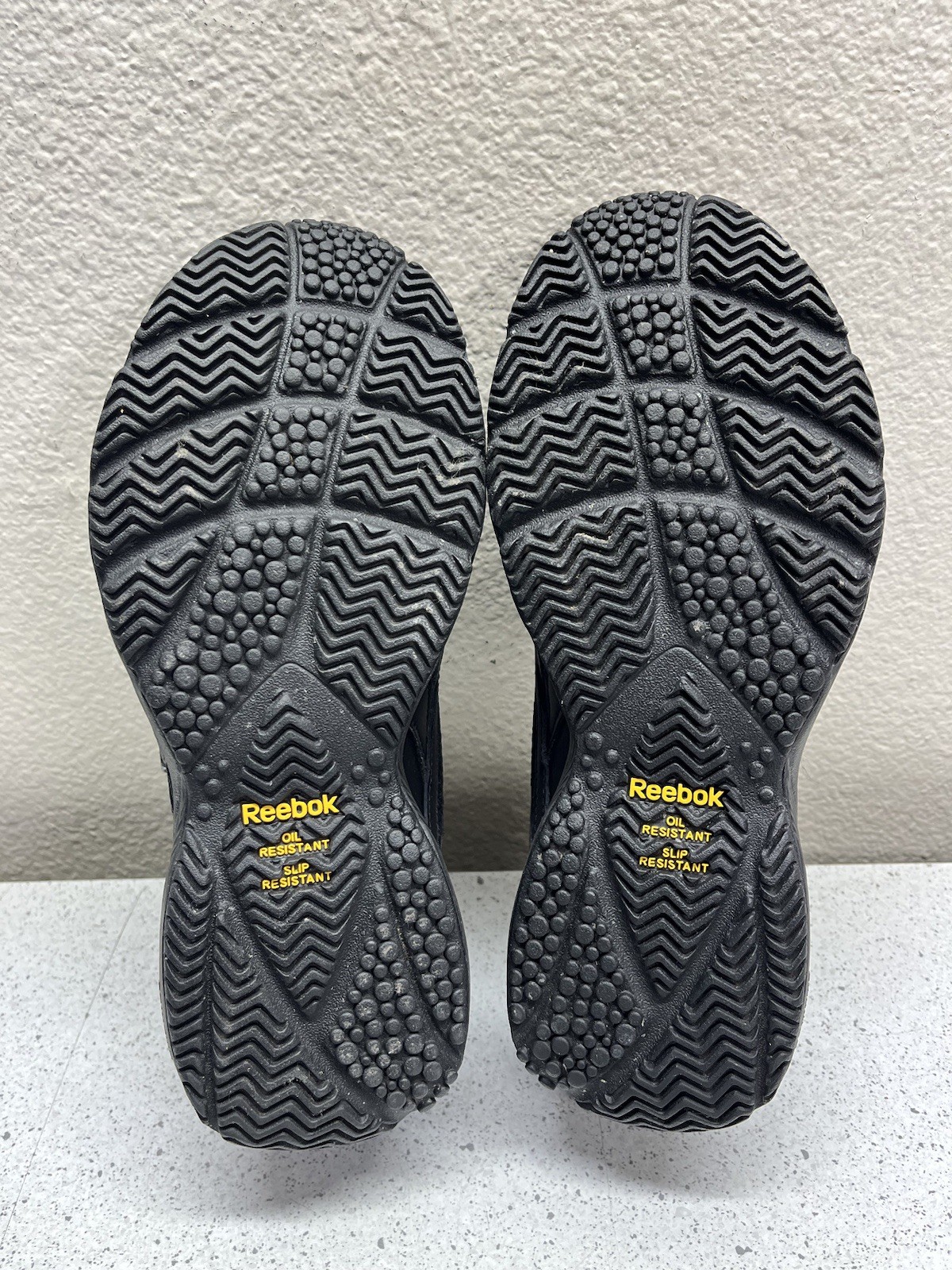 Reebok Unisex Adults Hook & Loop Closure Workwear Sneaker Shoes, Size W8 & Black