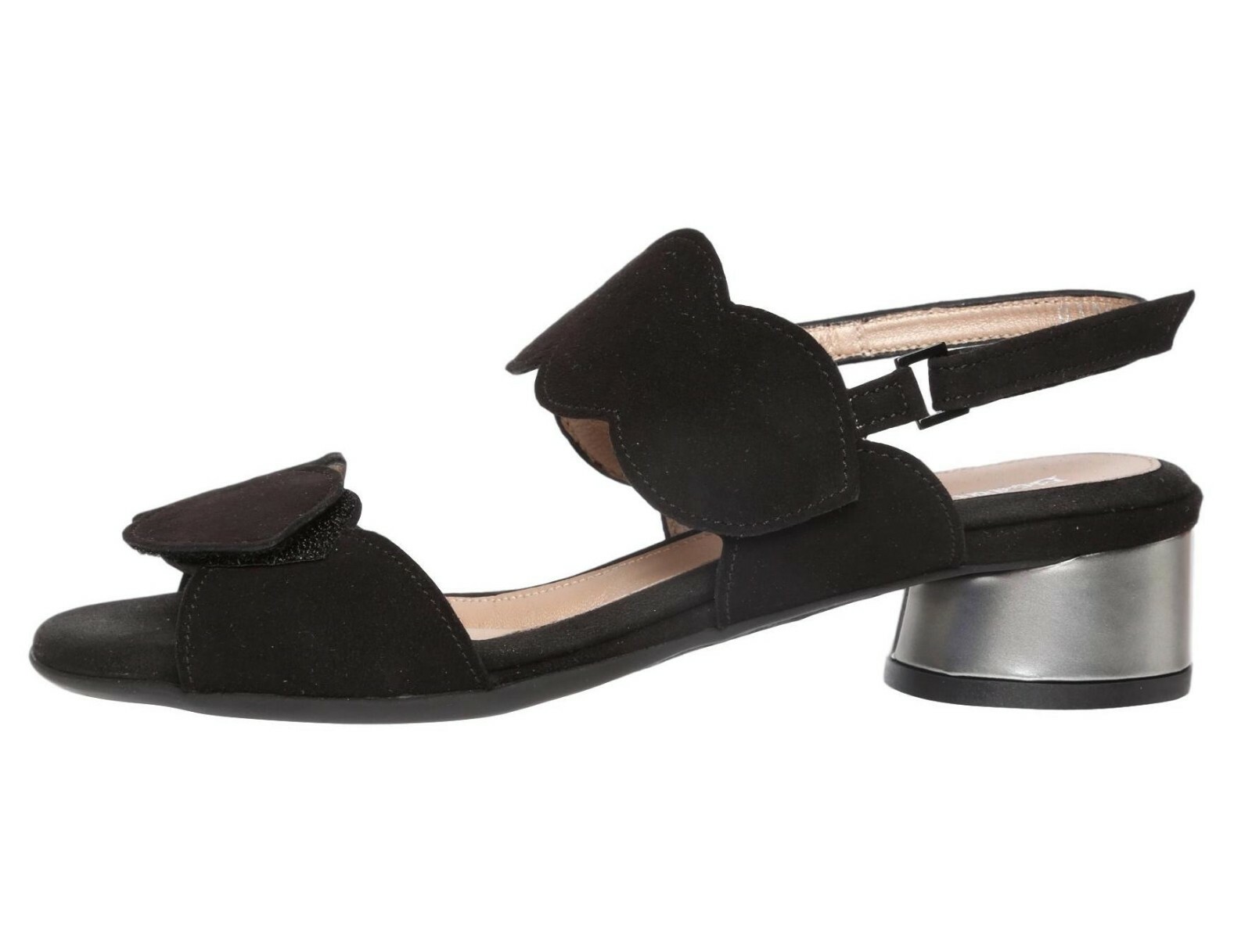 BeautiFeel Elsie Black Suede Sandals Z5766 Size 5 -5.5 US / 36 EU
