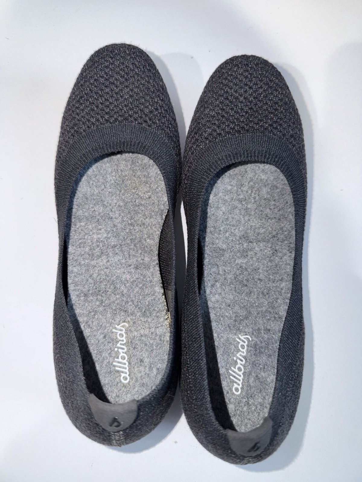 Allbirds Women’s Dark Gray Knit Slip-On Ballet Flats Lyocell Upper US 8 K