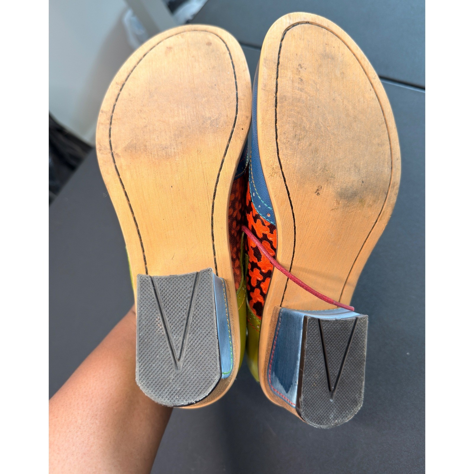 Luckyiu Iliyah Shoes Colorful Oxford Shoes Art to Wear Preppy Academia Floral