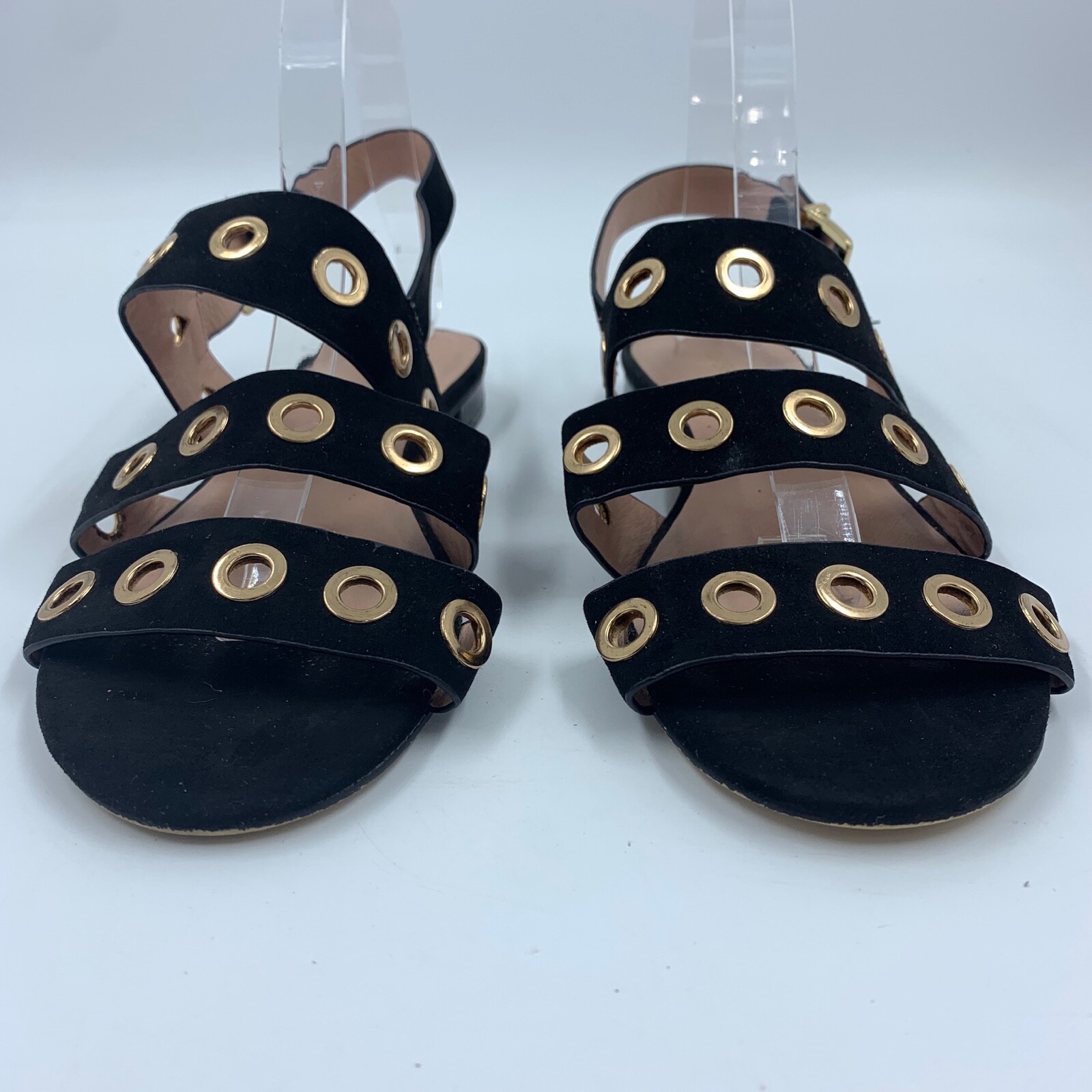 Topshop Womens 6 Strappy Sandals Festival Grunge Whimsy Goth Moto Grommets