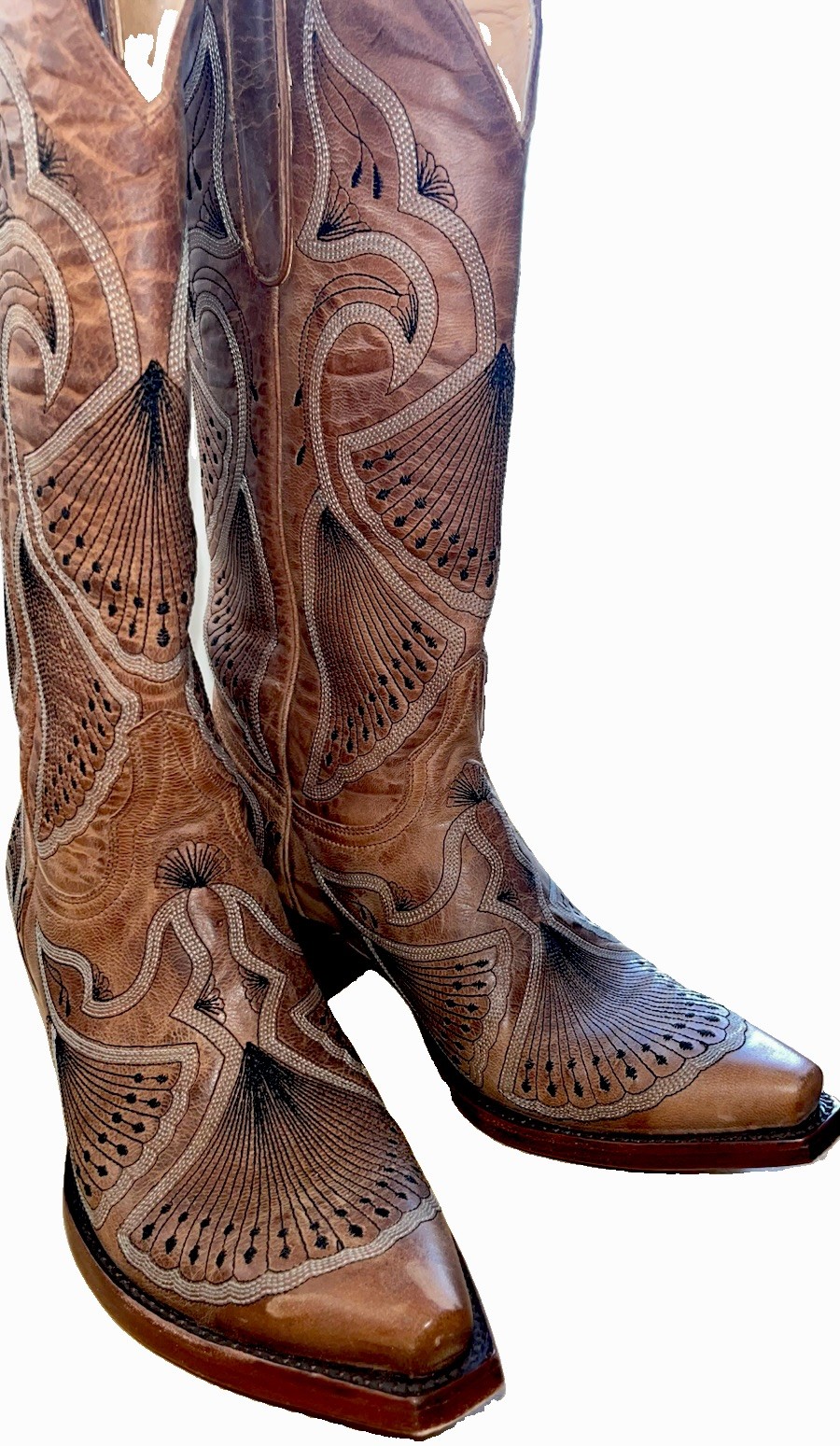 Old Gringo 13” Diego Snip Toe Angel Wing Western Cowboy Boots Womens 6.5 Worn 2x