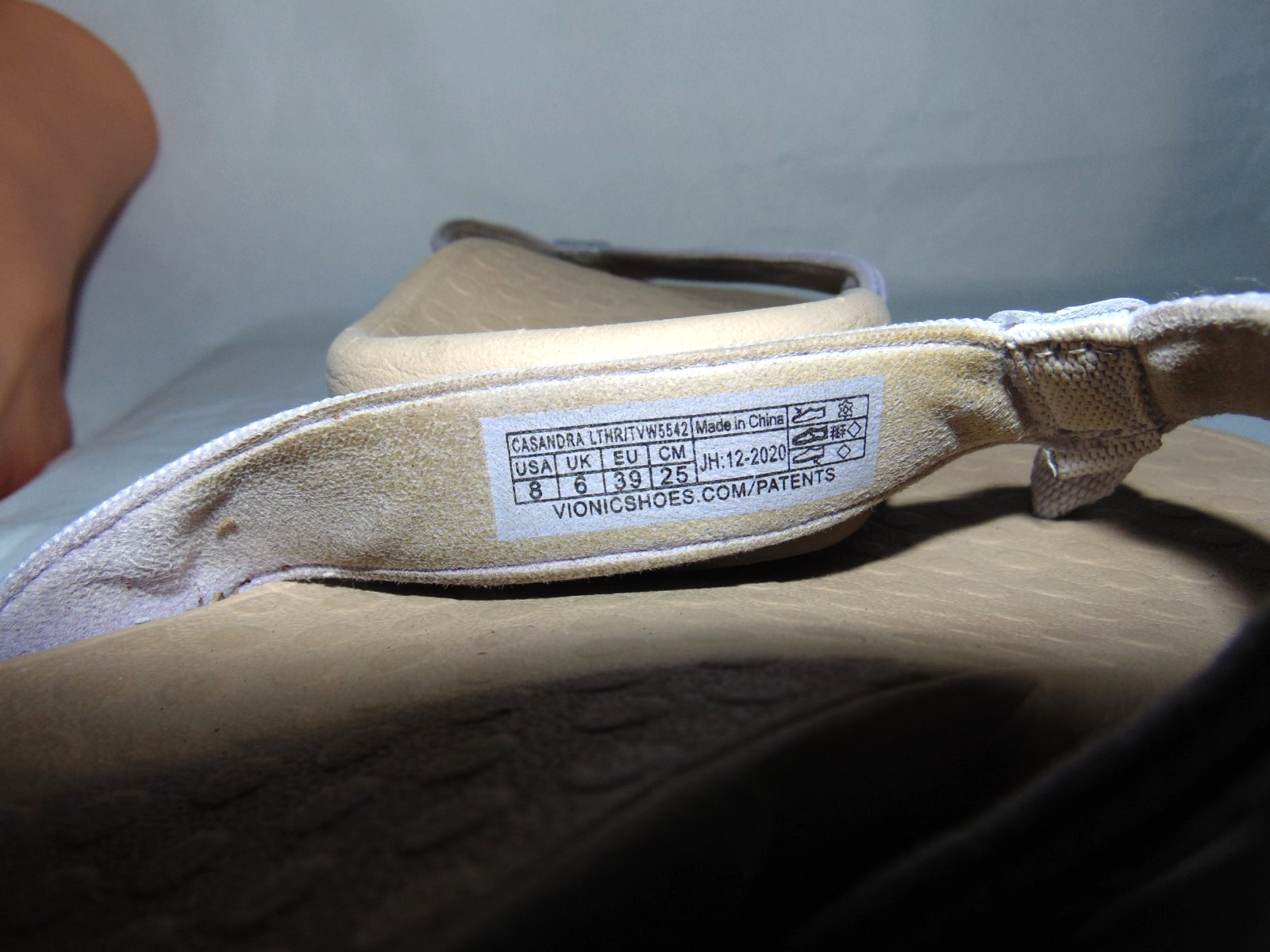 Vionic Tide Casandra Women’s Orthotic Thong Toe Post Sandal-Size 8US