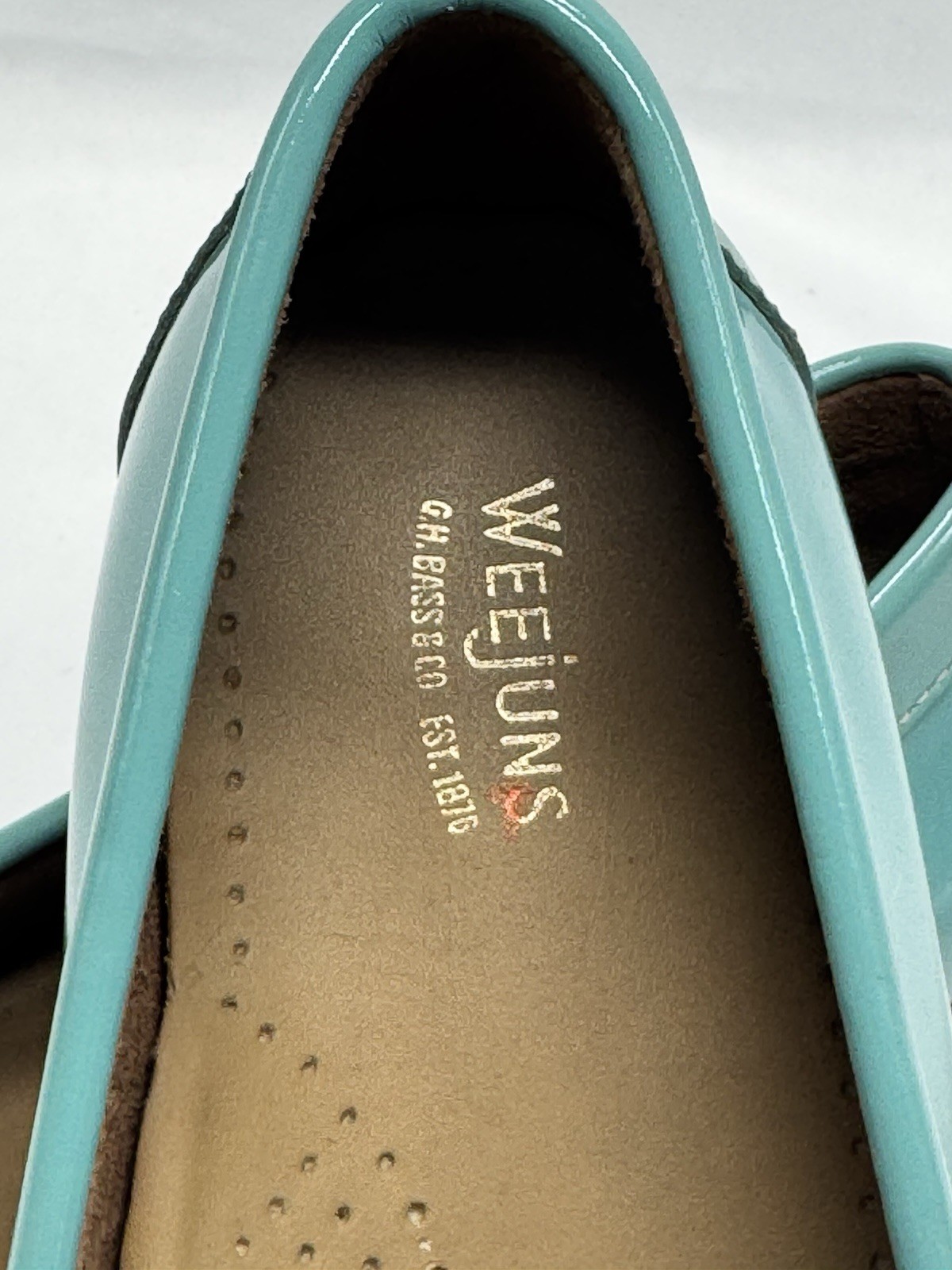 Weejuns GH Bass Penny Loafers Sz 10 Teal Old Money Casual Office Preppy Resort