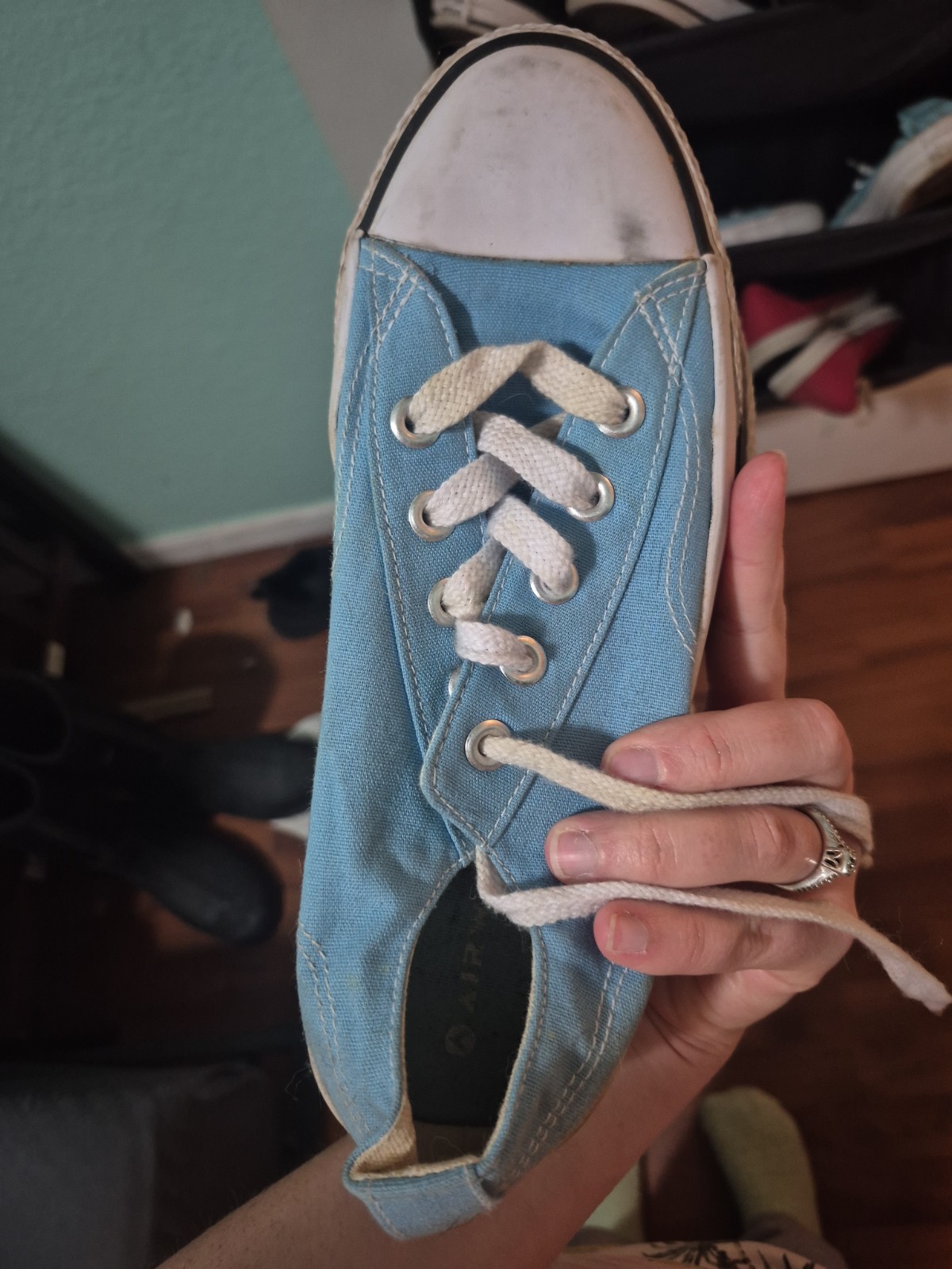 Light Blue Air Walk Shoes