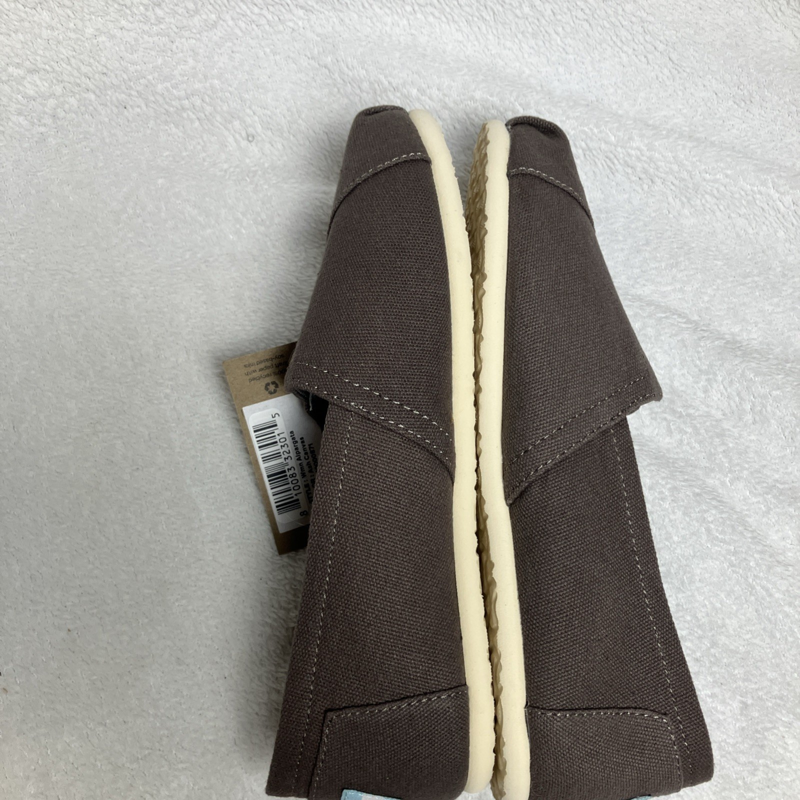 TOMS Alpargata Womens 6.5 Slip-On Shoes Recycled Cotton Canvas Comfort Casual
