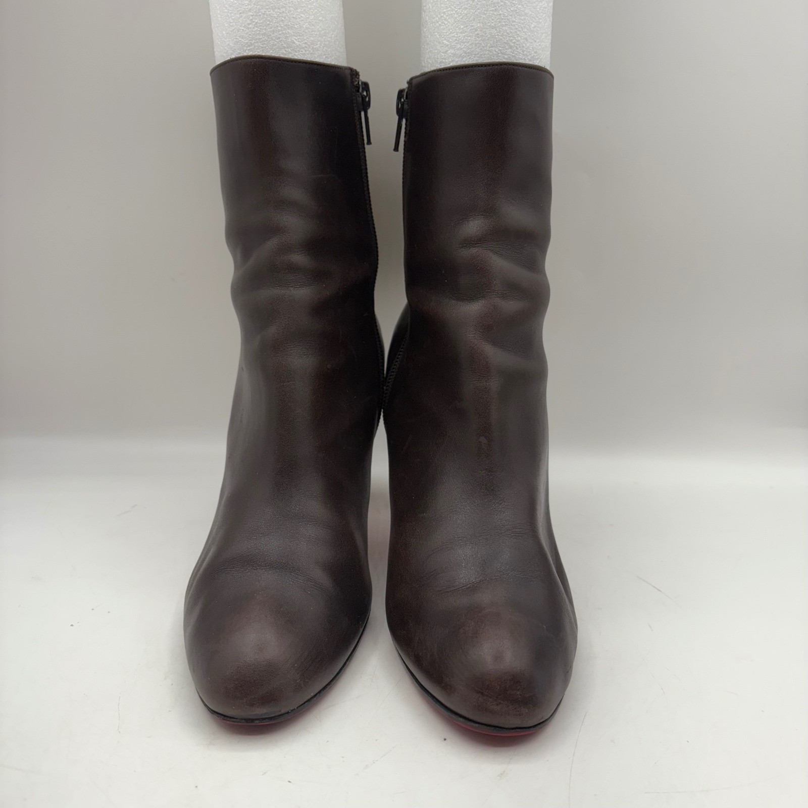 Christian Louboutin Calfskin Leather Adox Ankle Boots Womens Size 39 US 8.5-9