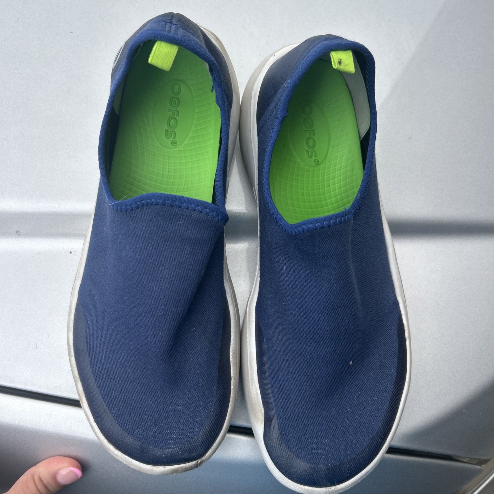 OOFOS Oomg Eezee Low Recovery Comfort Blue Shoes Women’s Size 9.5 Sneakers
