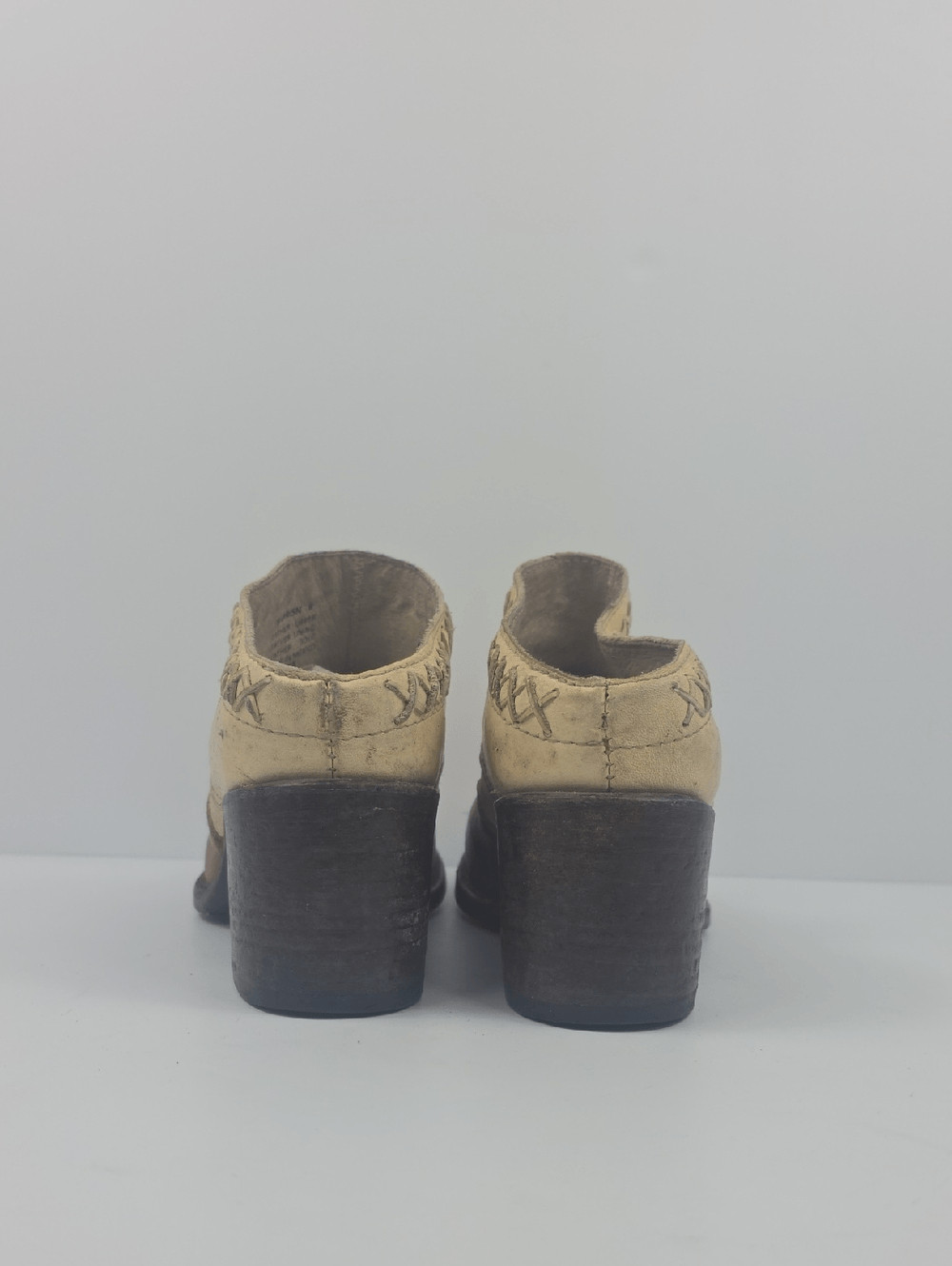 Freebird by Steven Prison Distressed Leather Western-inspired mules -Women’s 8