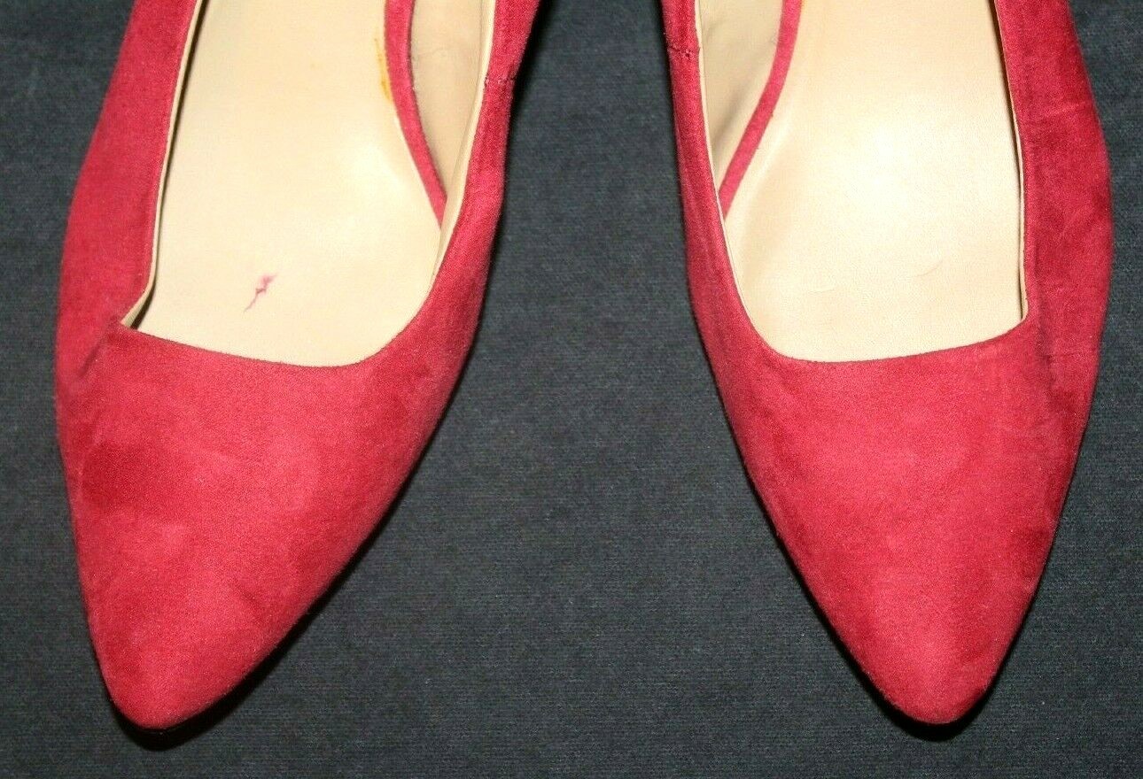 Attention Women’s Red Zoey Faux Suede Dress Shoes Pick your Size