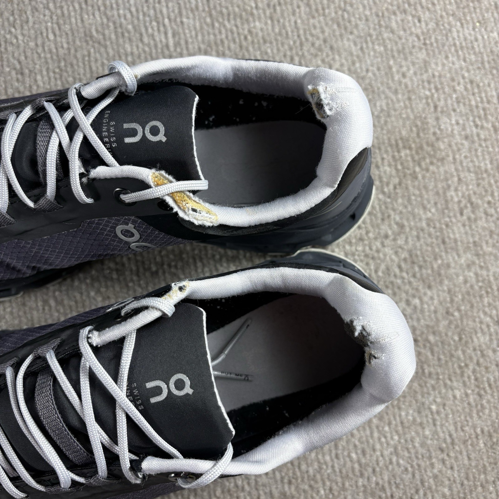 Size 7.5 – ON Cloudvista Waterproof Eclipse Womens Black Running Trail Walking